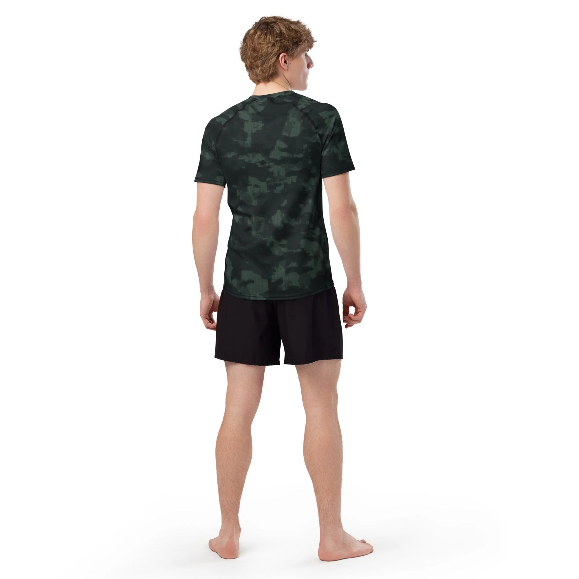 Metal Gear Solid (MGS) Night Desert CAMO Mens Short-Sleeve Rash Guard - Image 9