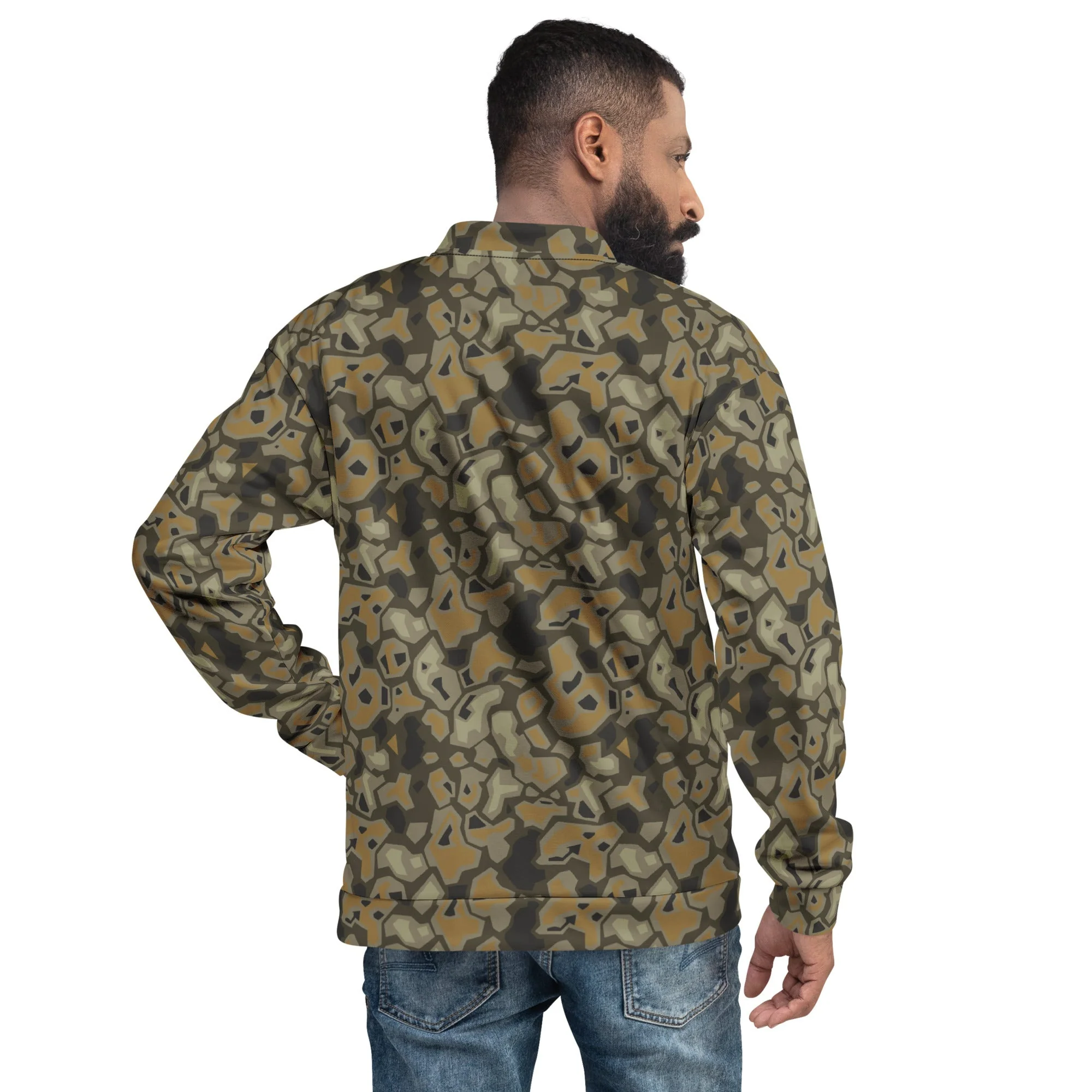 Metal Gear Solid (MGS) Rock CAMO Unisex Bomber Jacket - Image 4