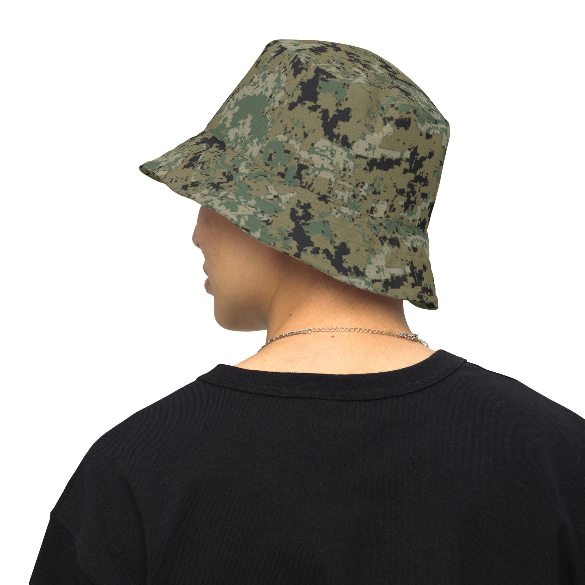 Mexican Army Digital Woodland CAMO Reversible Bucket Hat