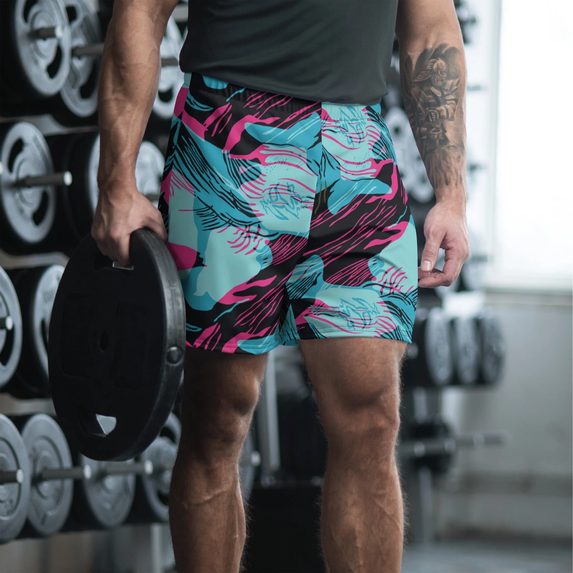 Miami Brushstroke CAMO Unisex Athletic Long Shorts