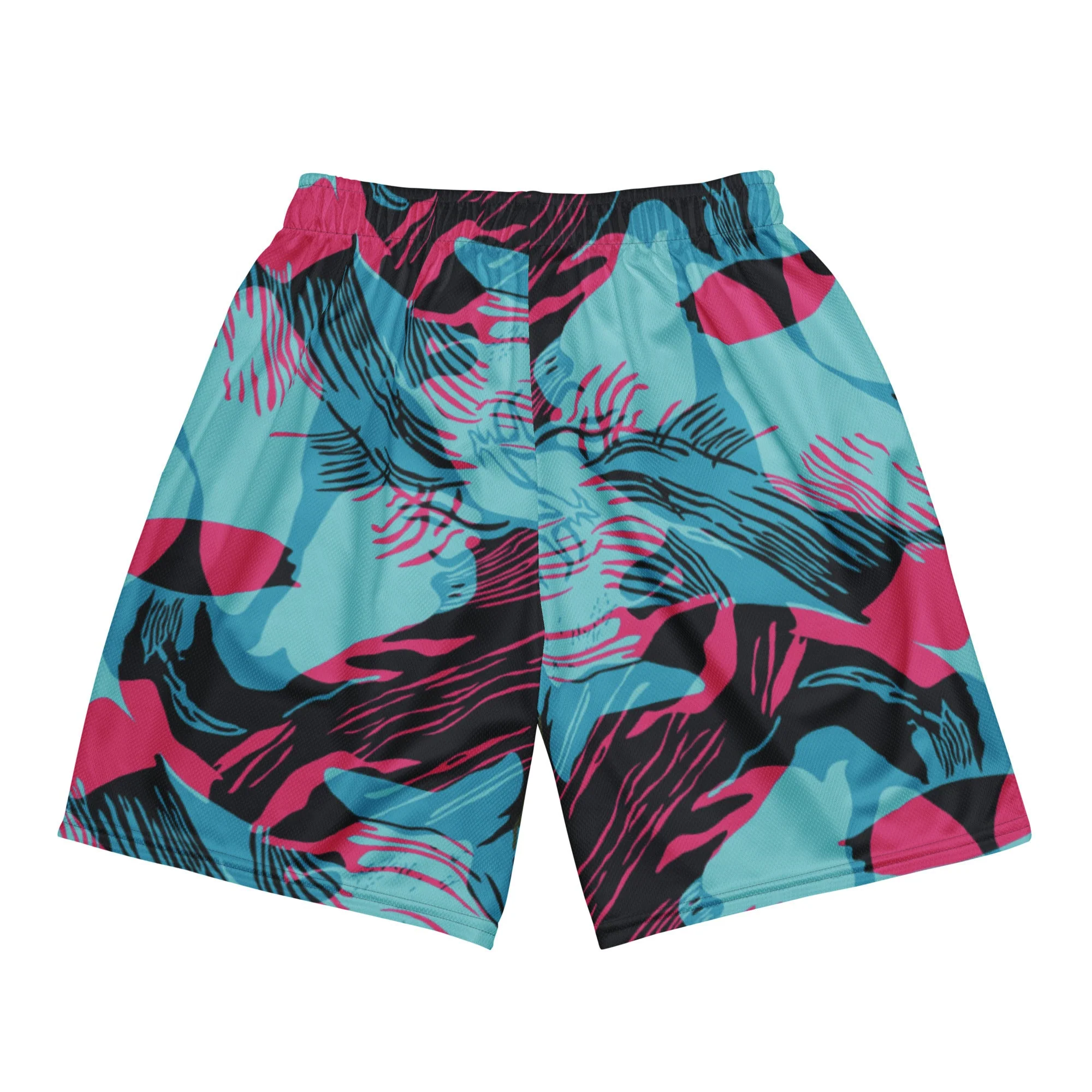 Miami Brushstroke CAMO Unisex Mesh Shorts - Image 14