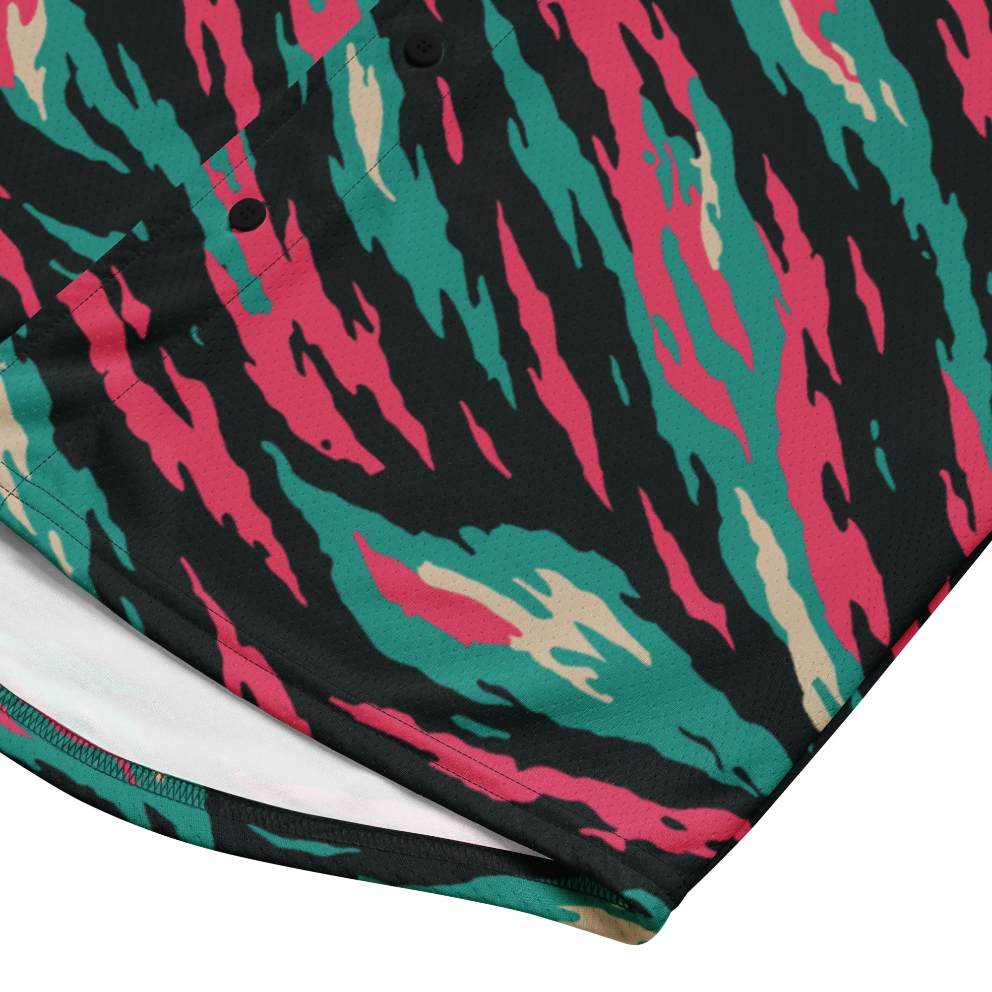Miami Lizard CAMO Unisex Baseball Jersey - Image 11