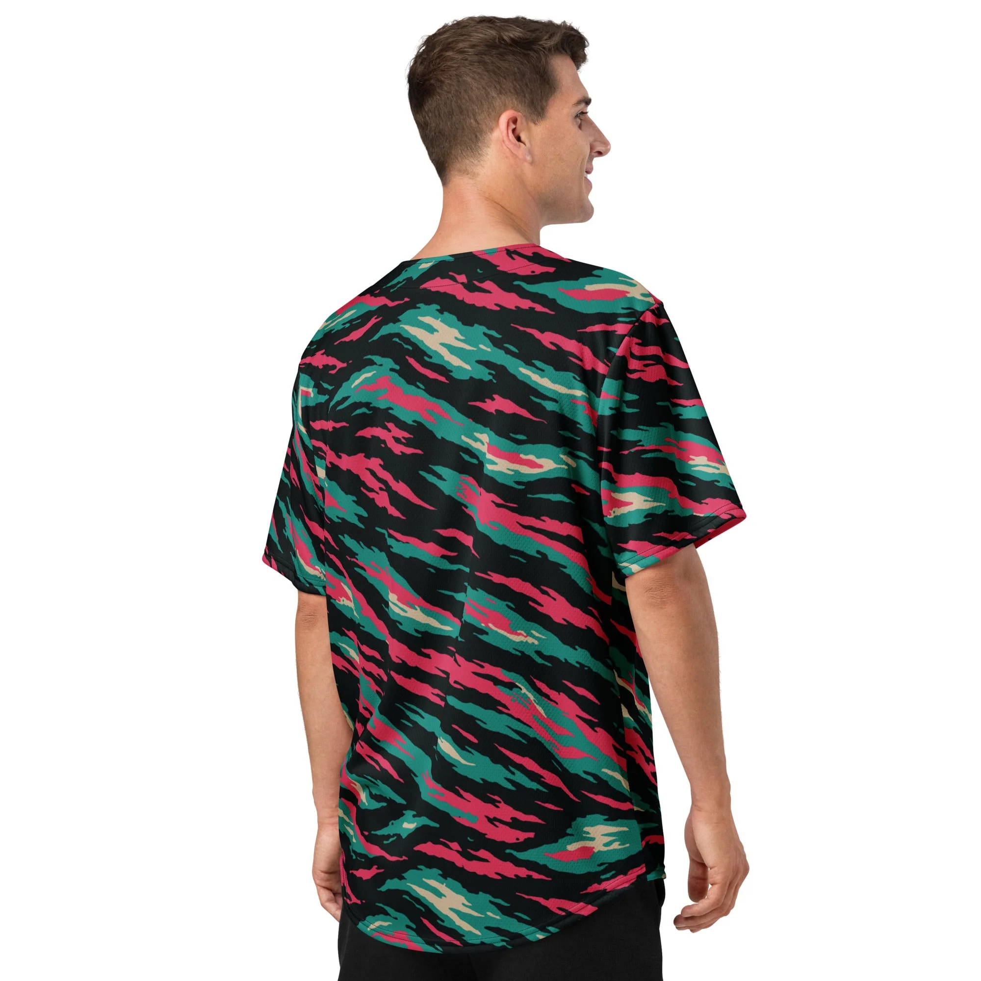 Miami Lizard CAMO Unisex Baseball Jersey - Image 8