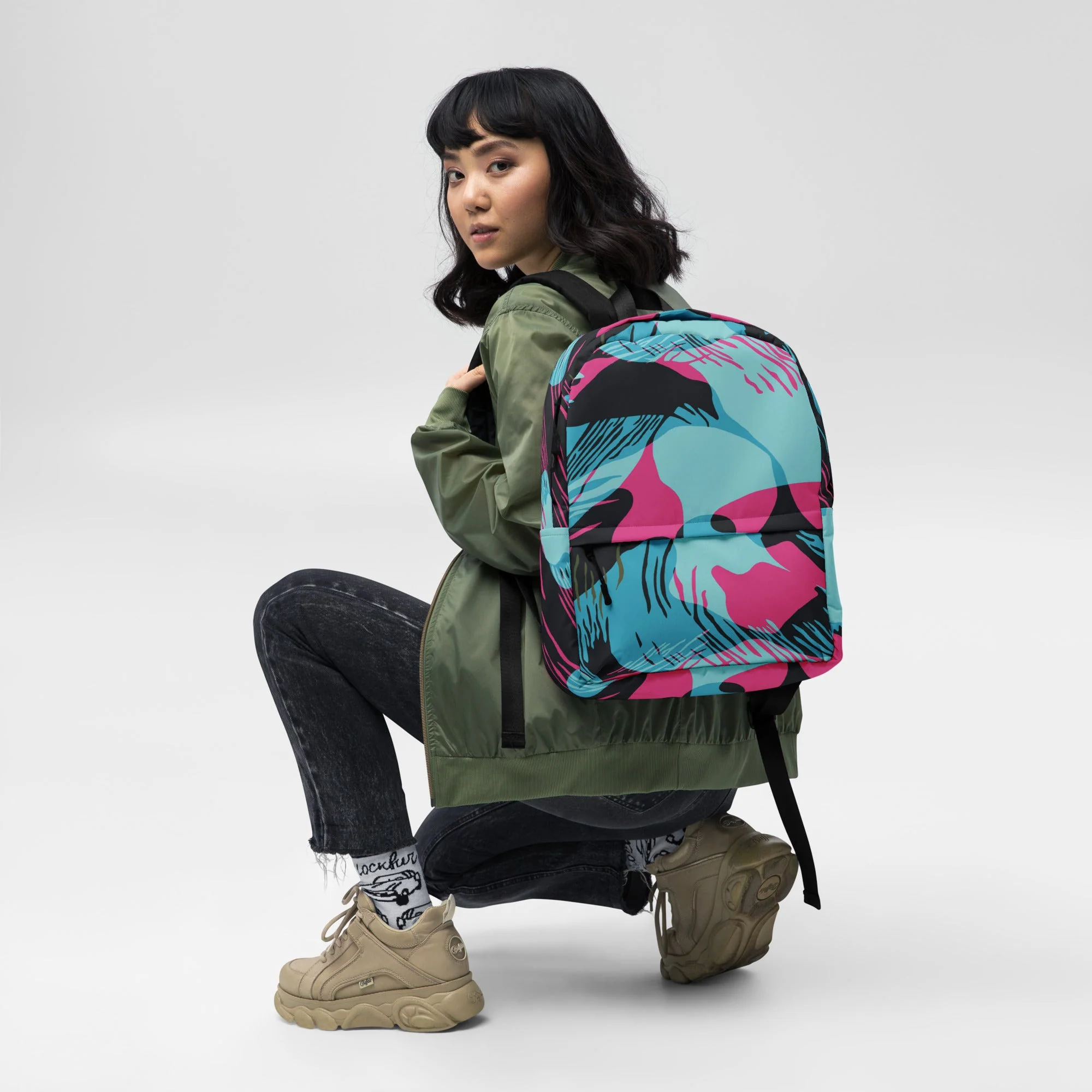Miami Brushstroke CAMO Backpack - Image 11