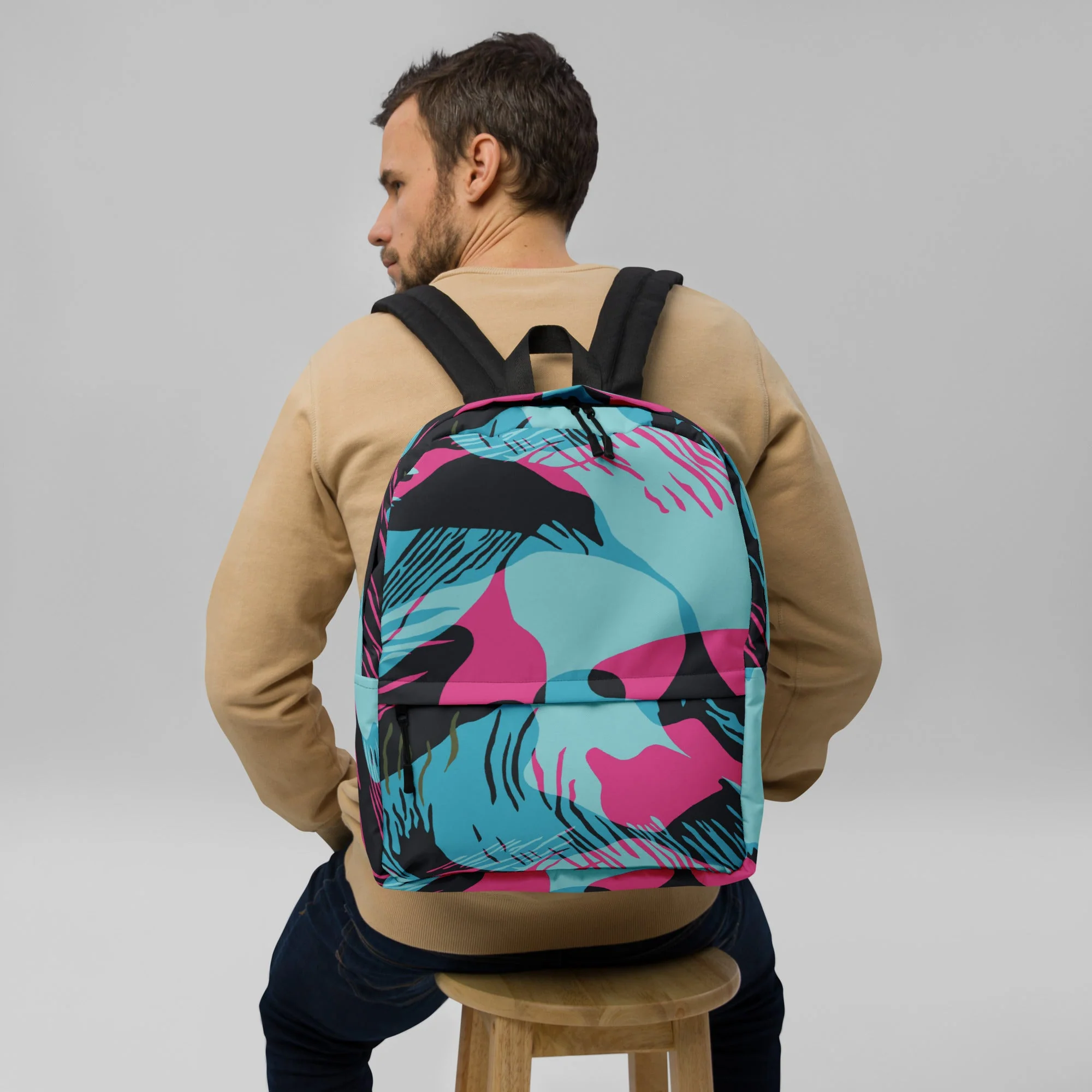 Miami Brushstroke CAMO Backpack - Image 12