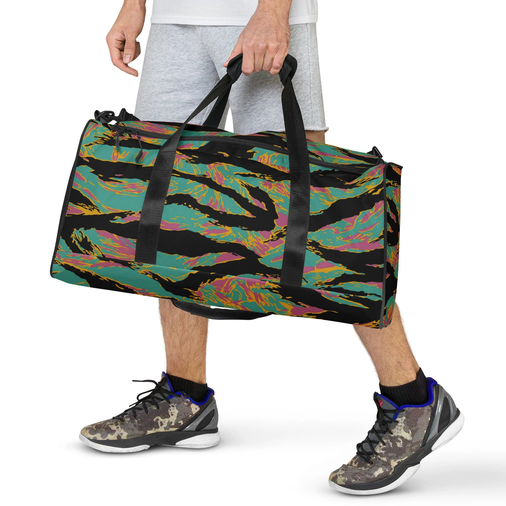 American Tiger Stripe Miami Sunset CAMO Duffle Bag - Image 6
