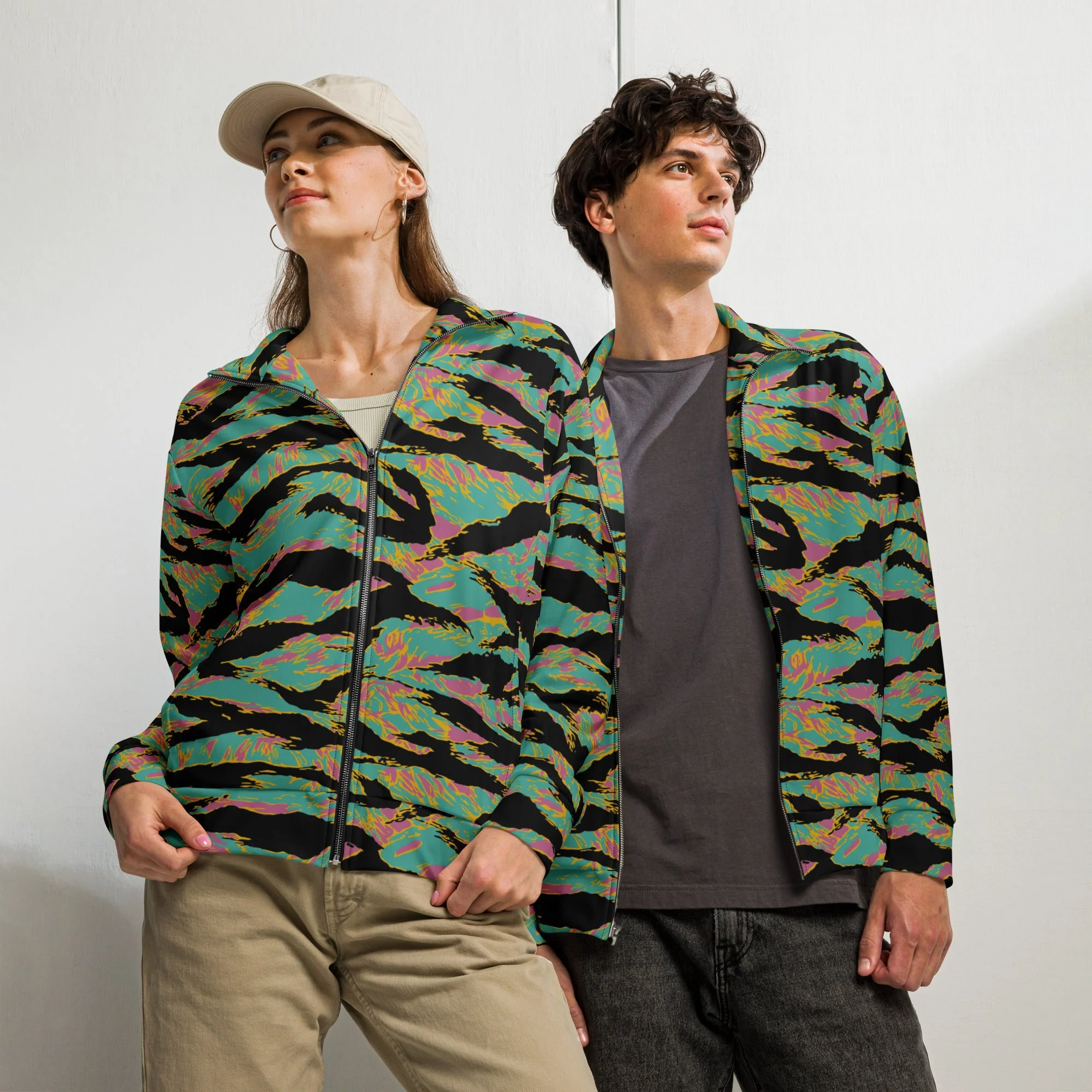 American Tiger Stripe Miami Sunset CAMO Unisex Track Jacket
