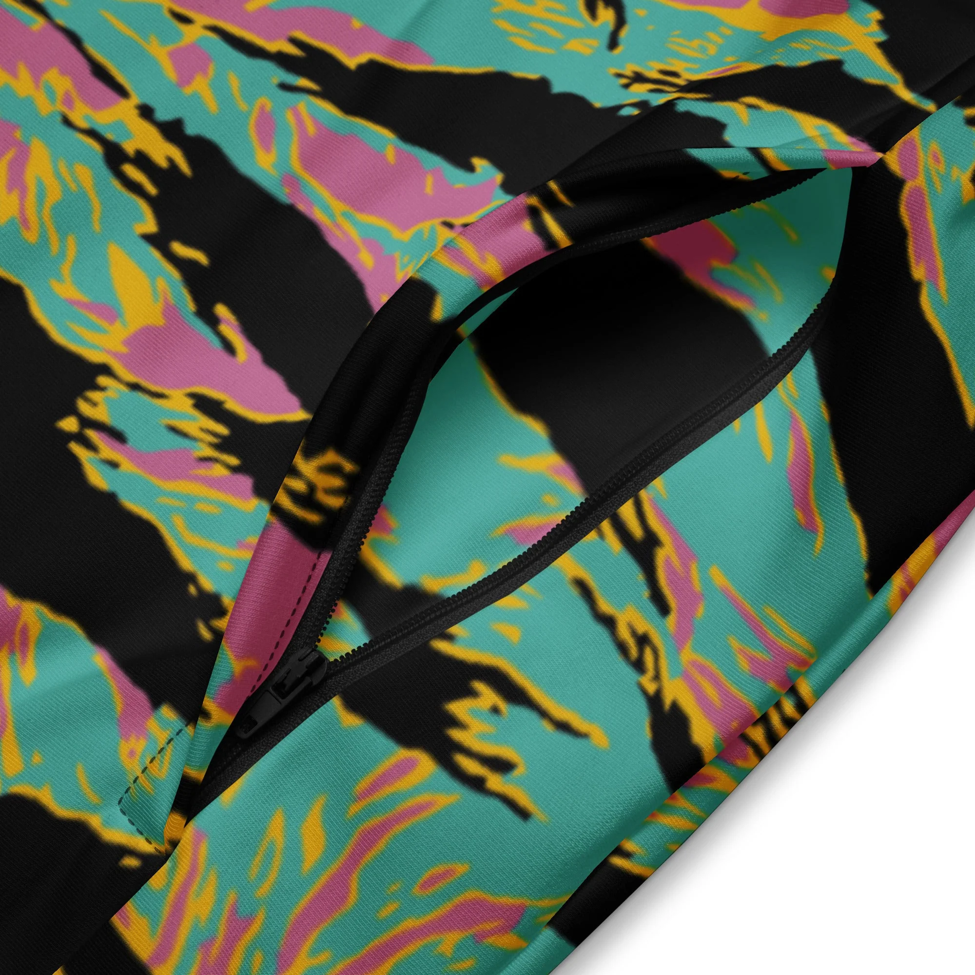 American Tiger Stripe Miami Sunset CAMO Unisex Track Jacket - Image 12