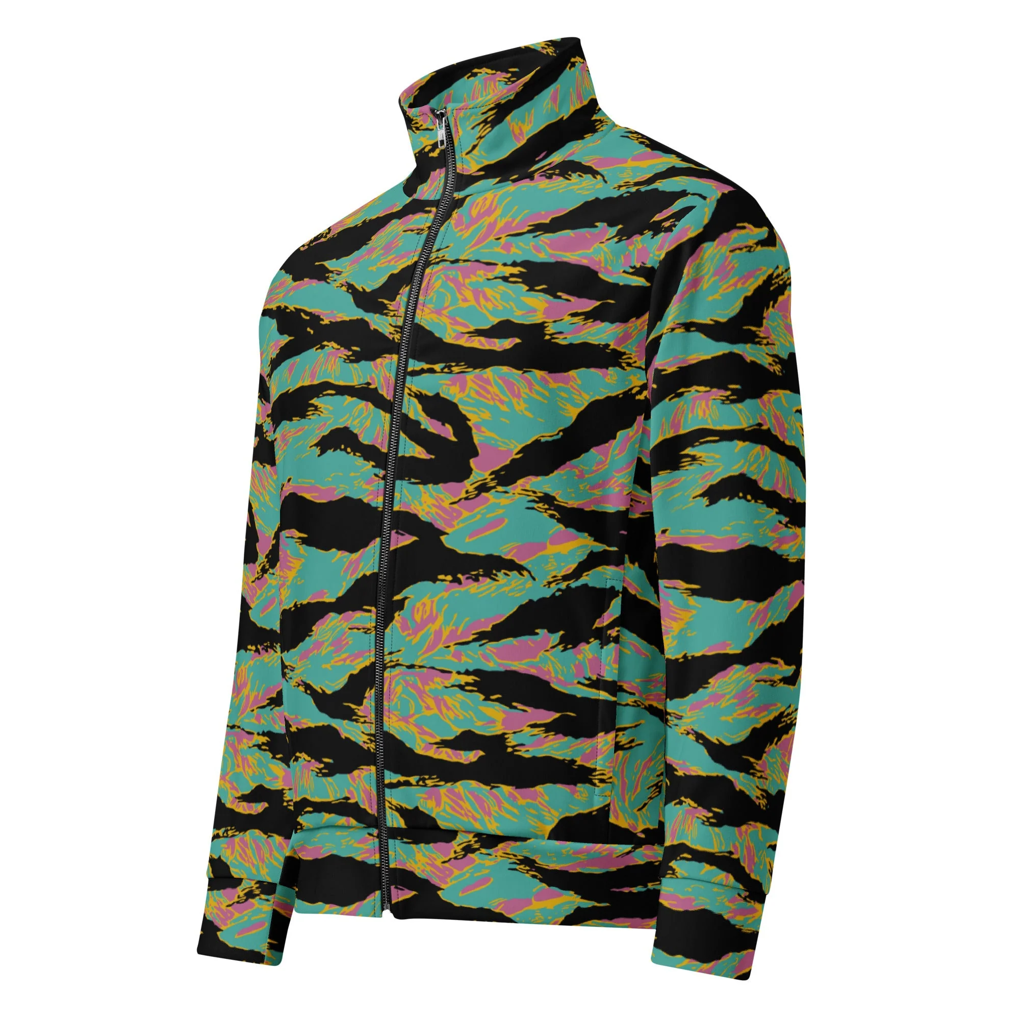 American Tiger Stripe Miami Sunset CAMO Unisex Track Jacket - Image 4