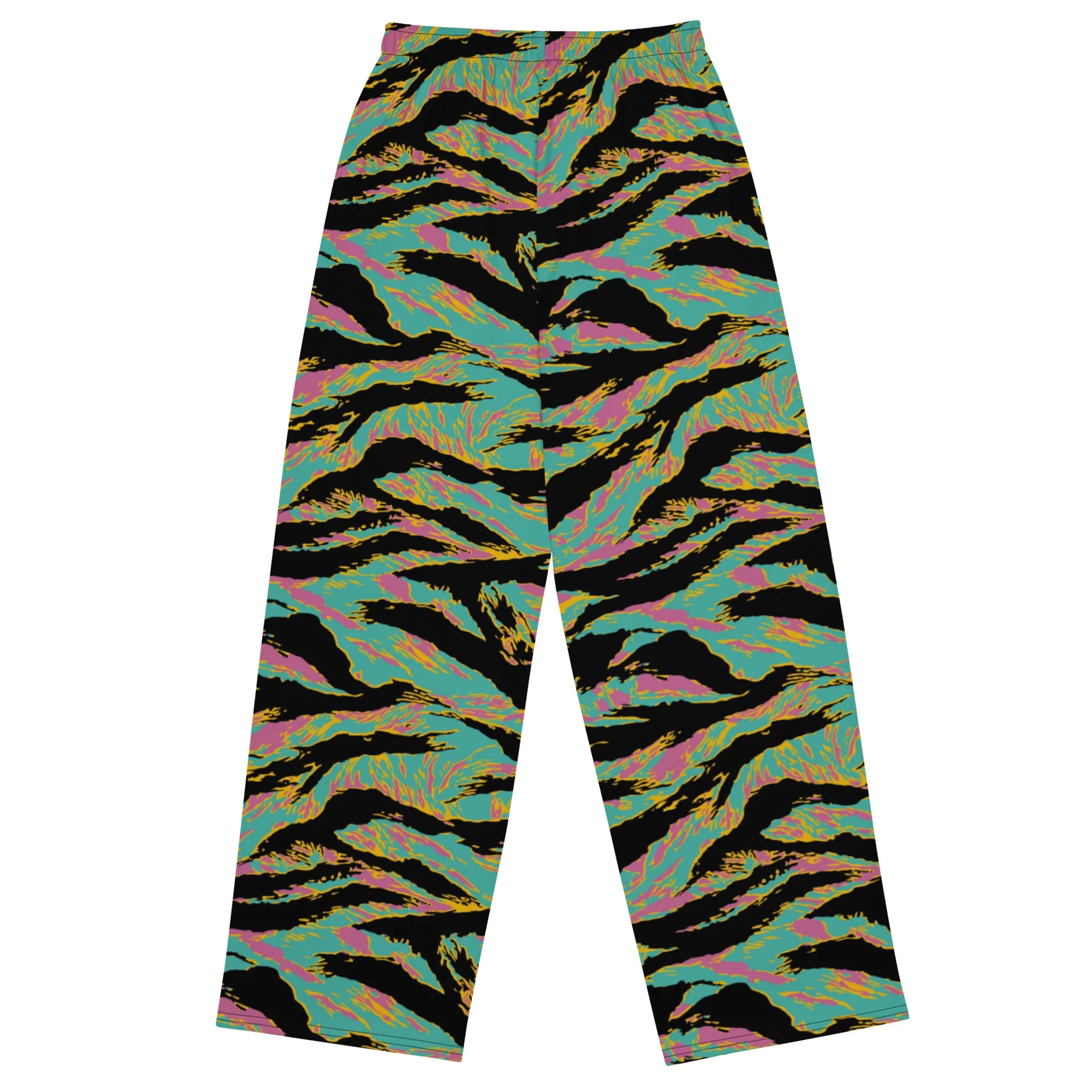 American Tiger Stripe Miami Sunset CAMO Unisex Wide-Leg Leisure Pants - Image 2