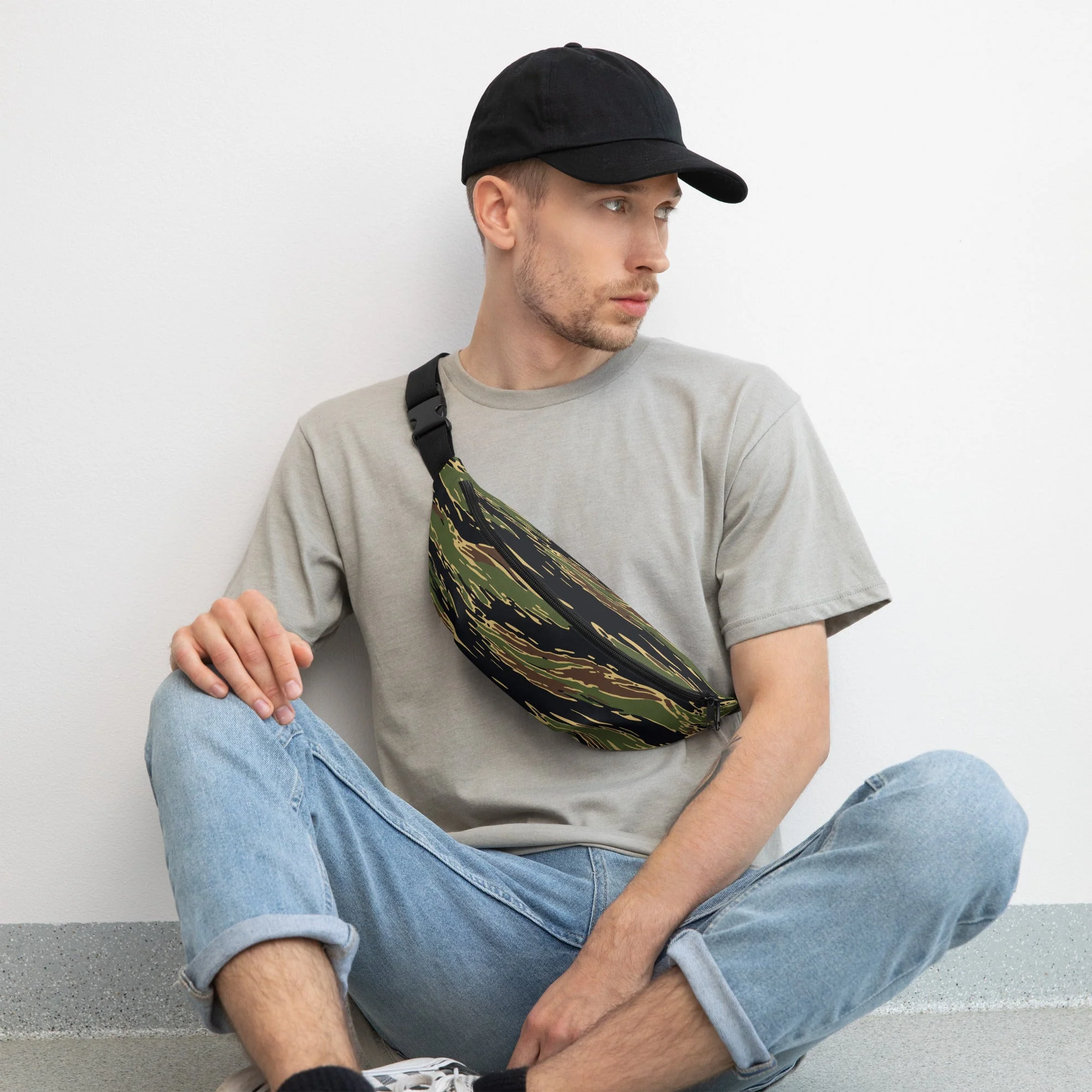Midnight Fang Tiger Stripe CAMO Fanny Pack