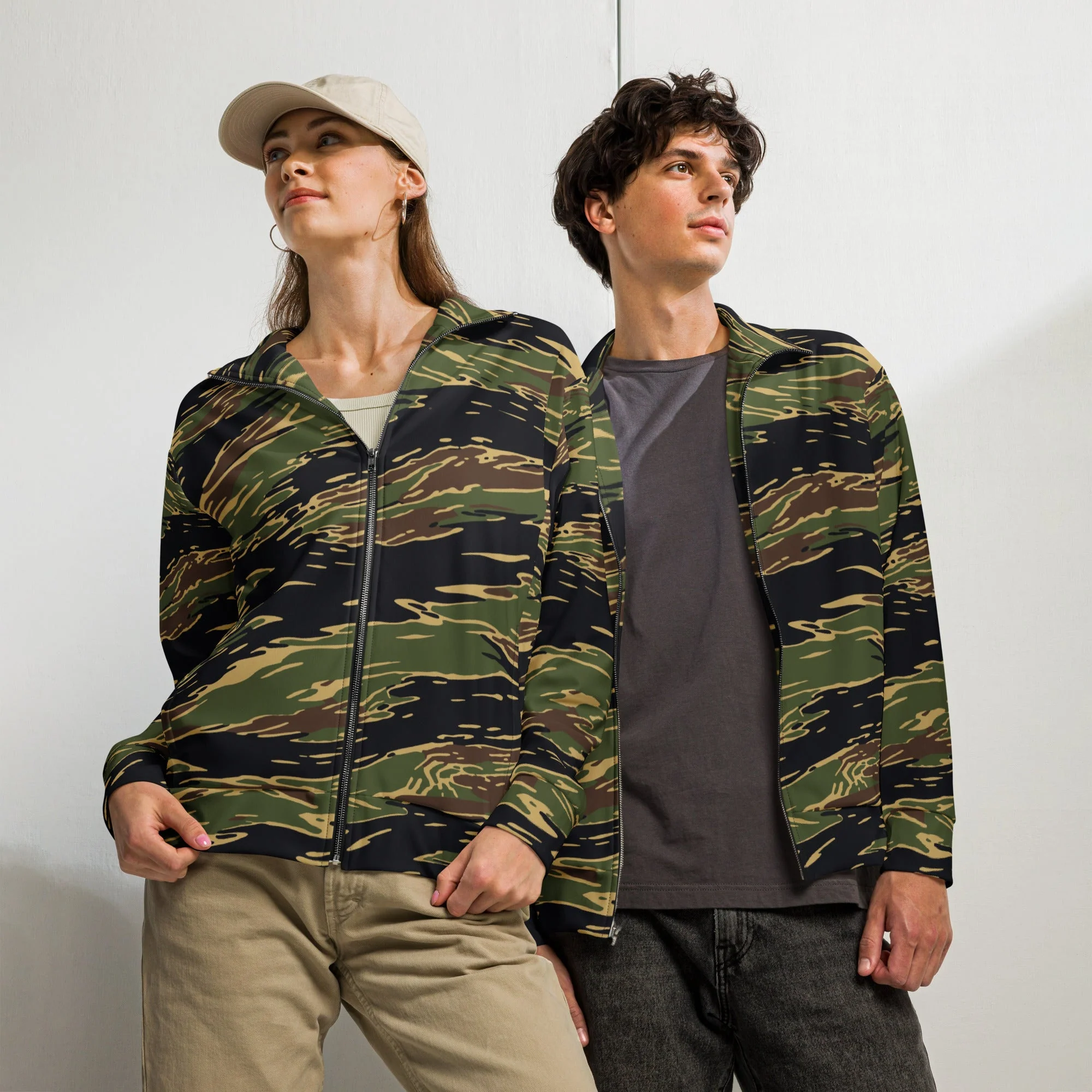 Midnight Fang Tiger Stripe CAMO Unisex Track Jacket