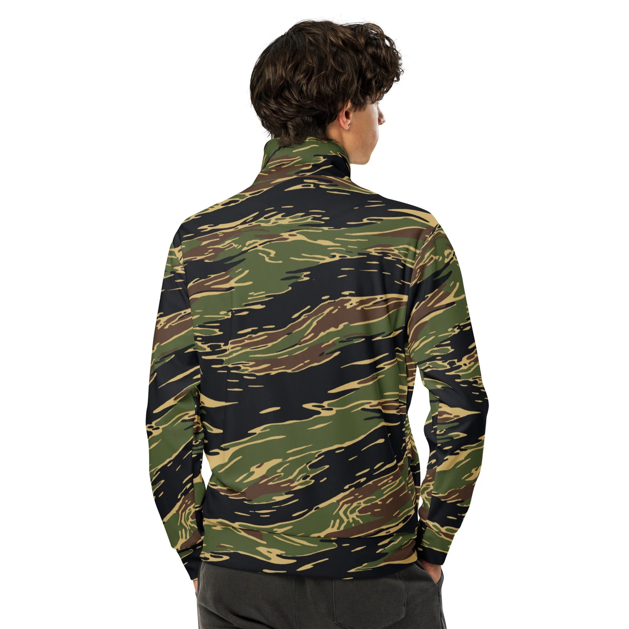 Midnight Fang Tiger Stripe CAMO Unisex Track Jacket - Image 7