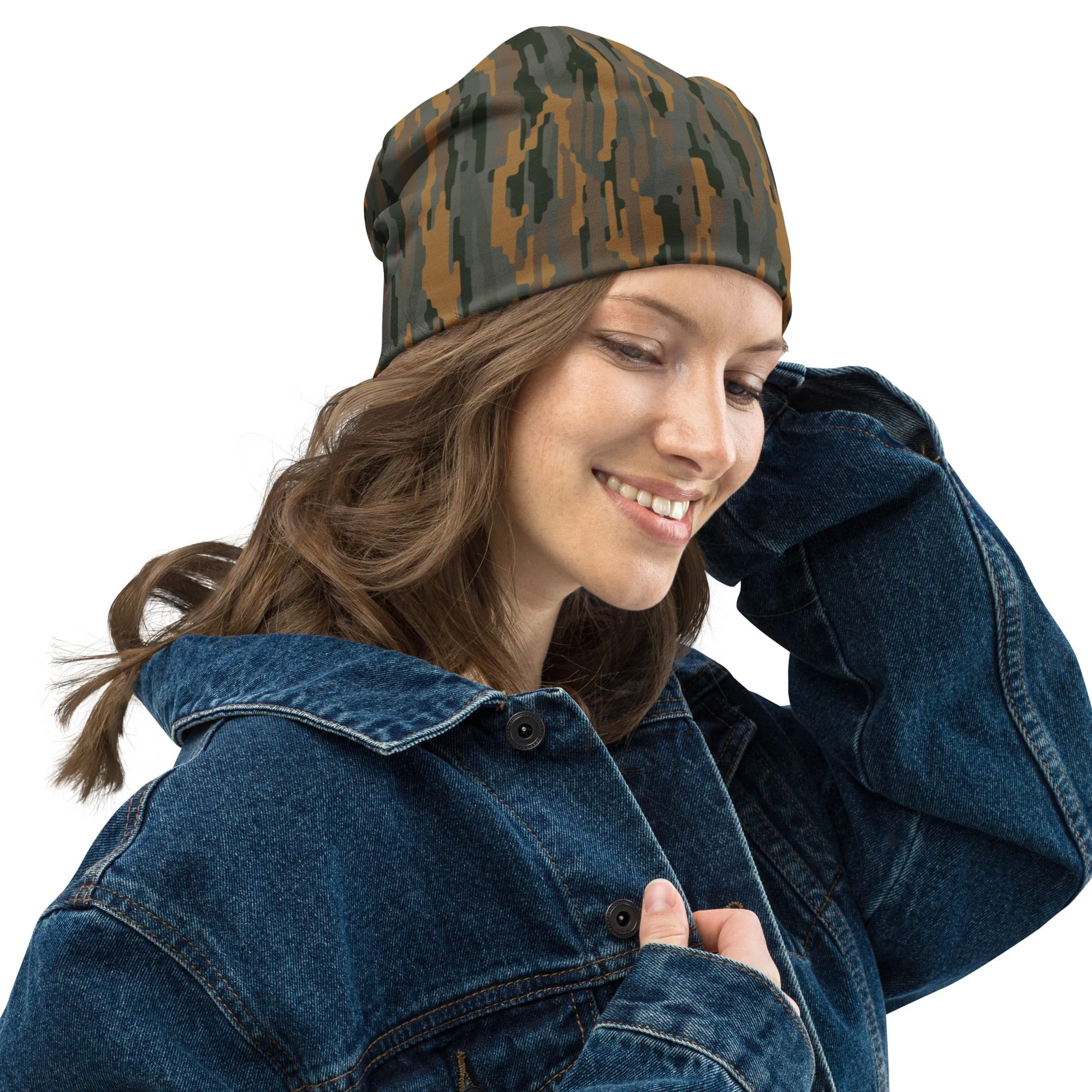 Modern Warfare Urban Vertical Rusty Bark CAMO Beanie - Image 5