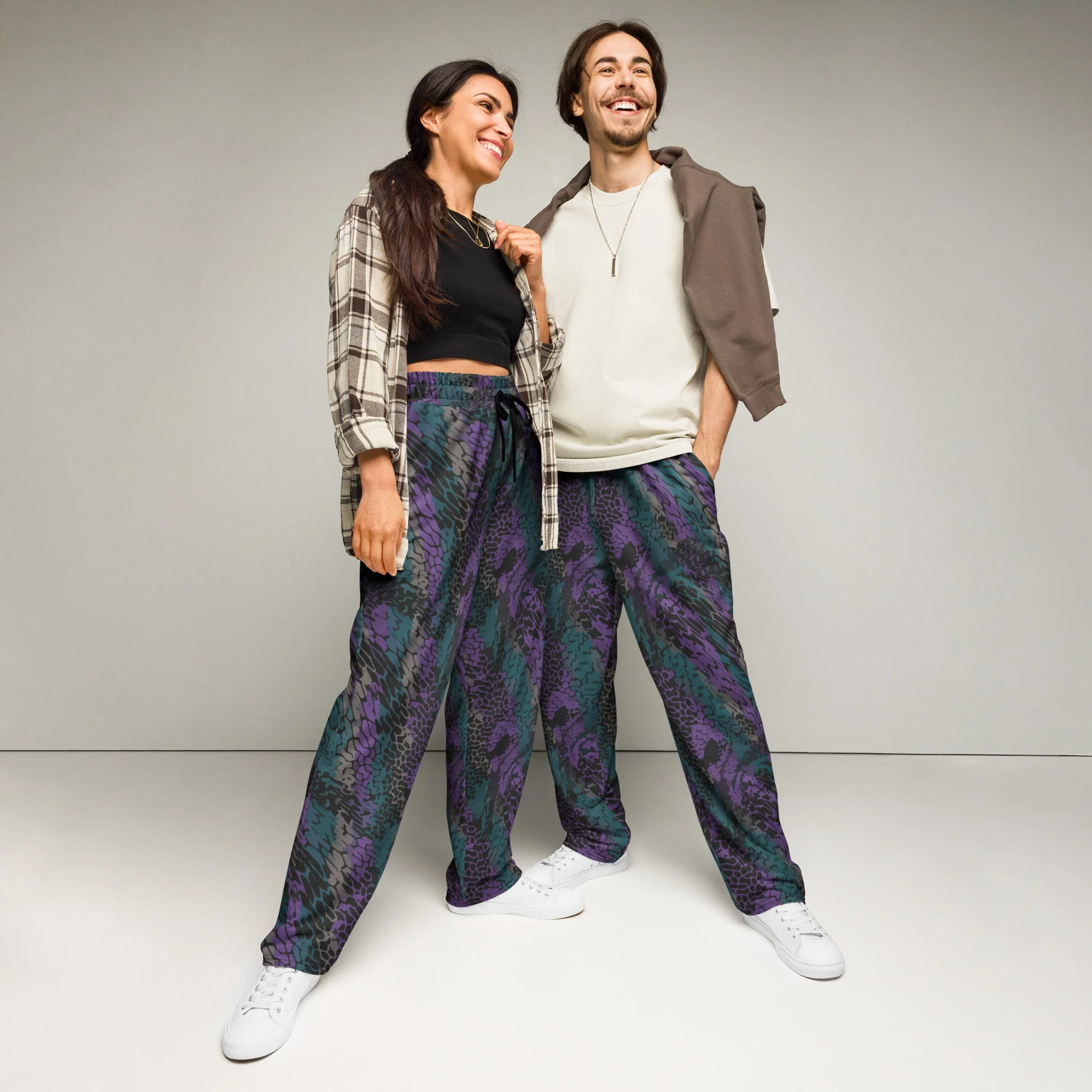 Modern Warfare Dragon Skin Neon CAMO Unisex Wide-Leg Joggers
