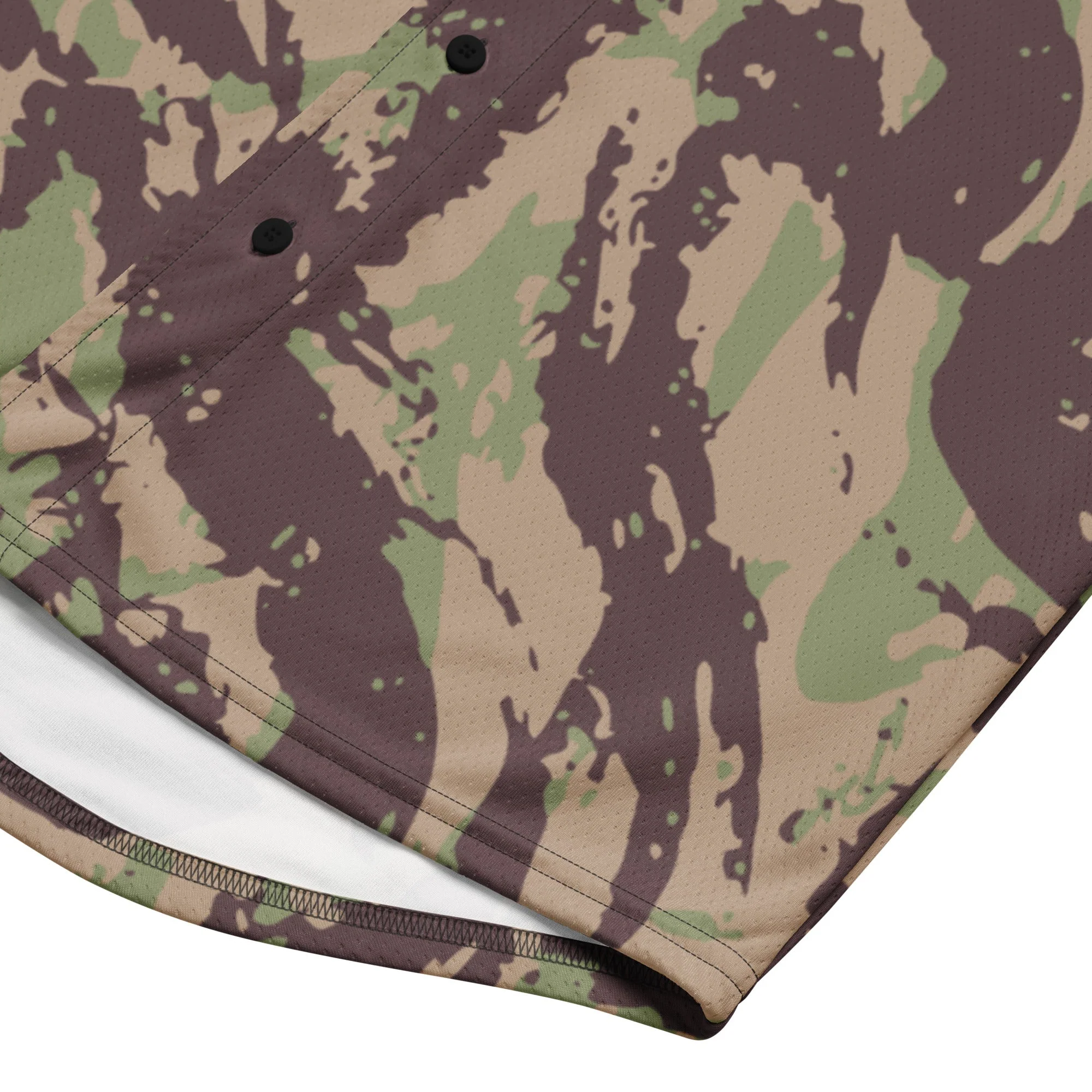 Mozambique Lizard CAMO Unisex Baseball Jersey - Image 3