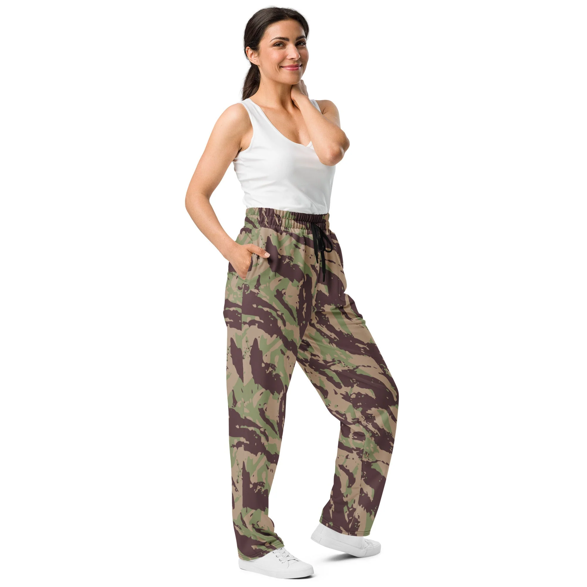 Mozambique Lizard CAMO Unisex Wide-Leg Joggers - Image 7