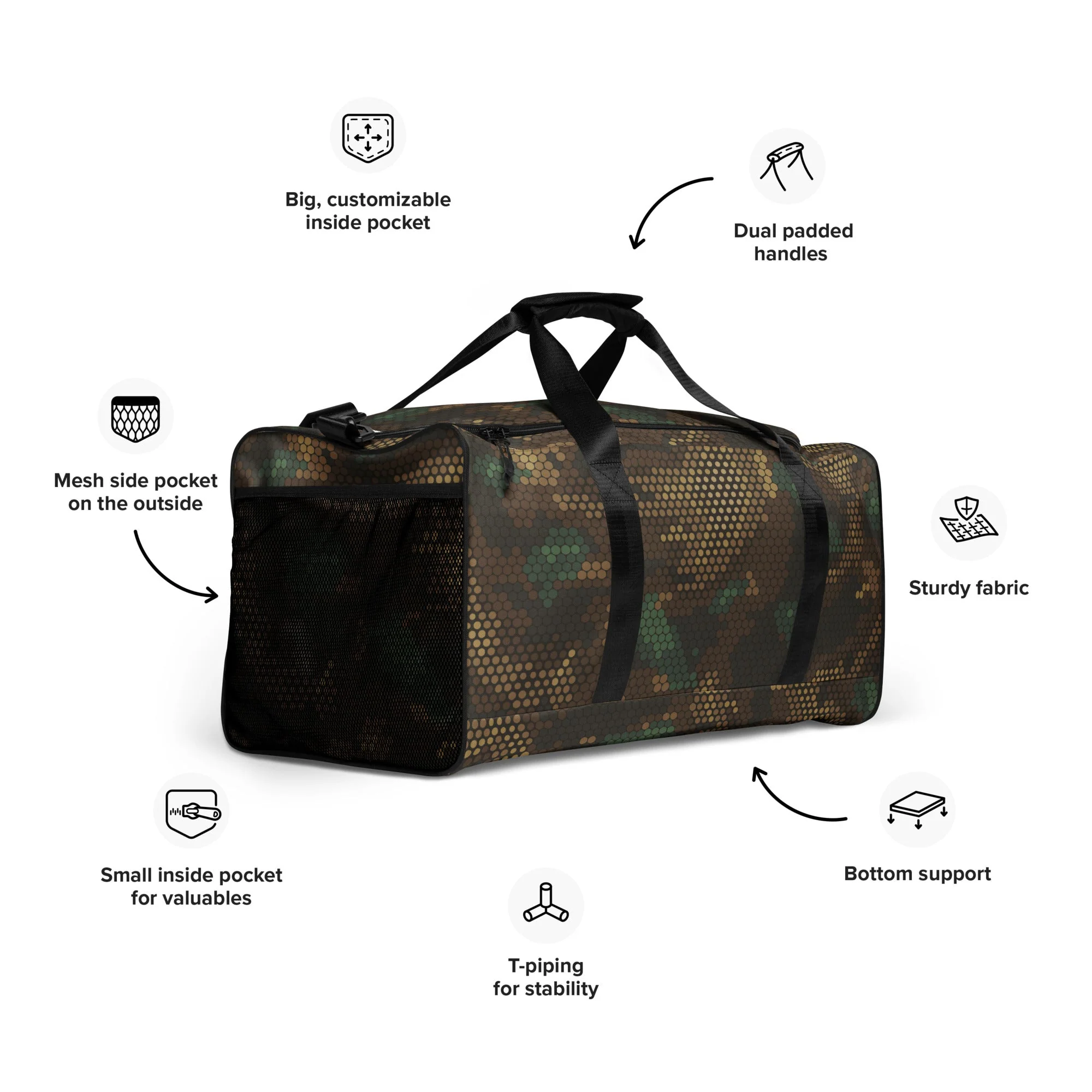 Multi-terrain Dot CAMO Duffle Bag - Image 2