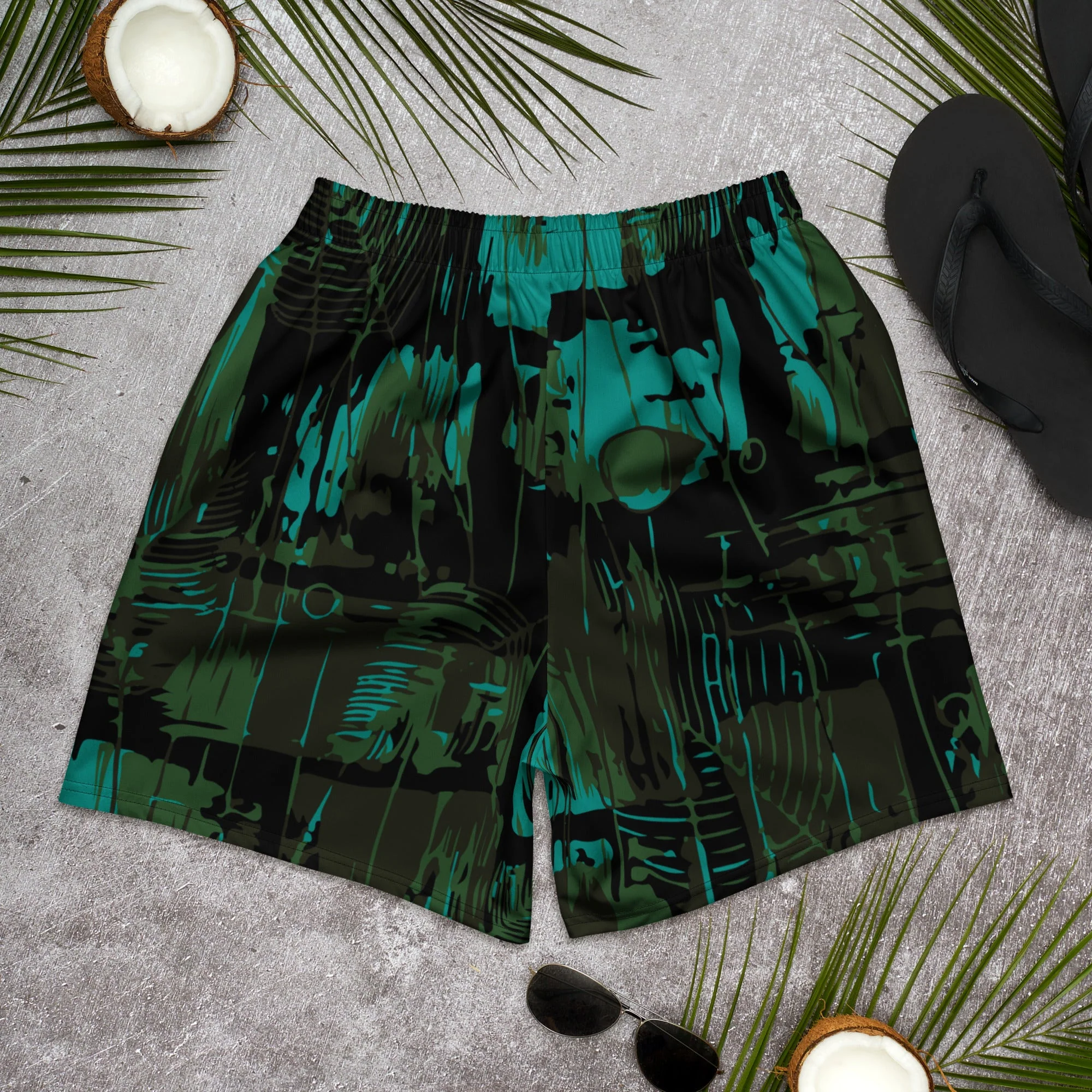 NEO Jungle CAMO Unisex Athletic Long Shorts - Image 4