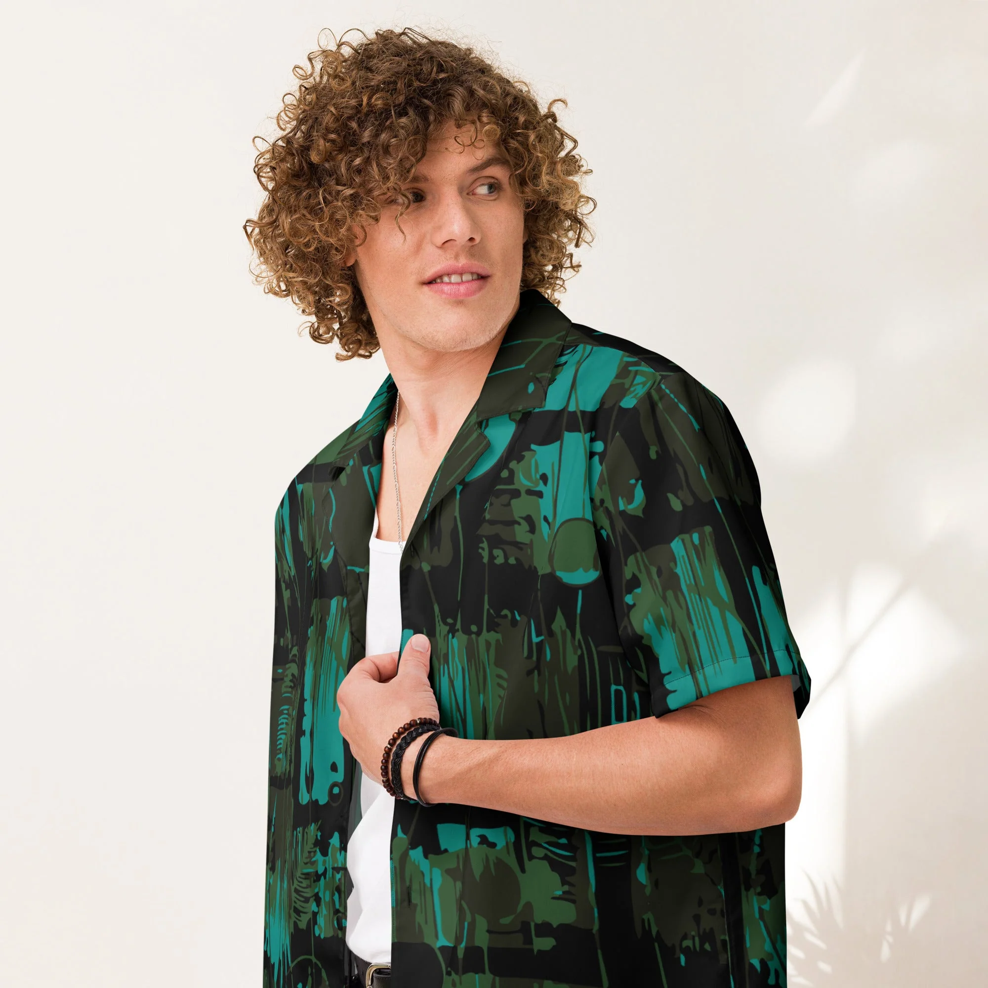 NEO Jungle CAMO Unisex Short-Sleeve Button Shirt