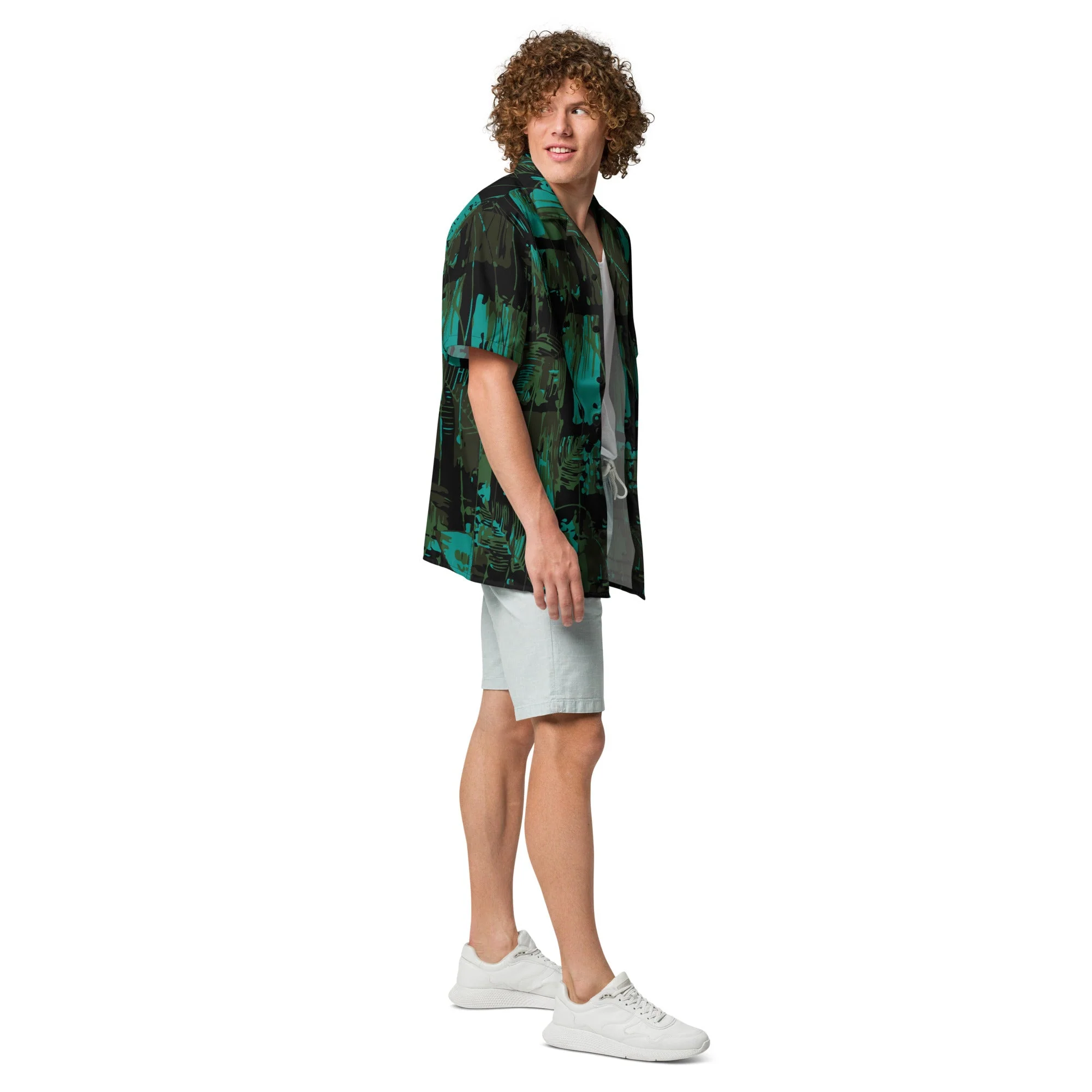 NEO Jungle CAMO Unisex Short-Sleeve Button Shirt - Image 17