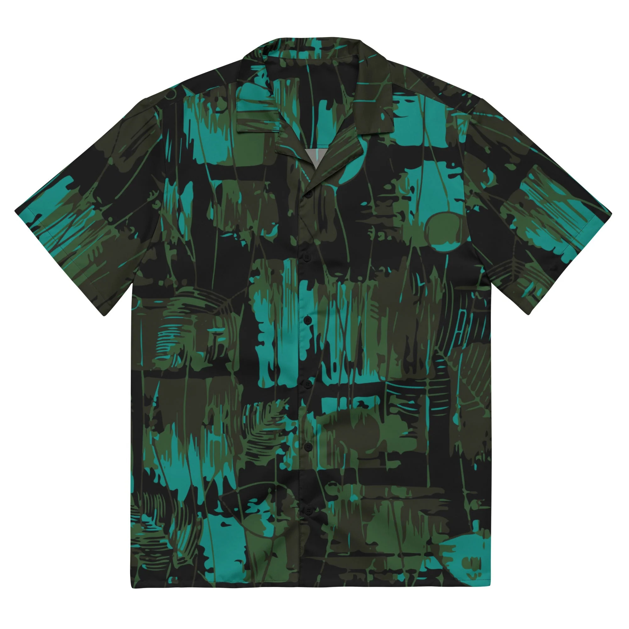 NEO Jungle CAMO Unisex Short-Sleeve Button Shirt - Image 3