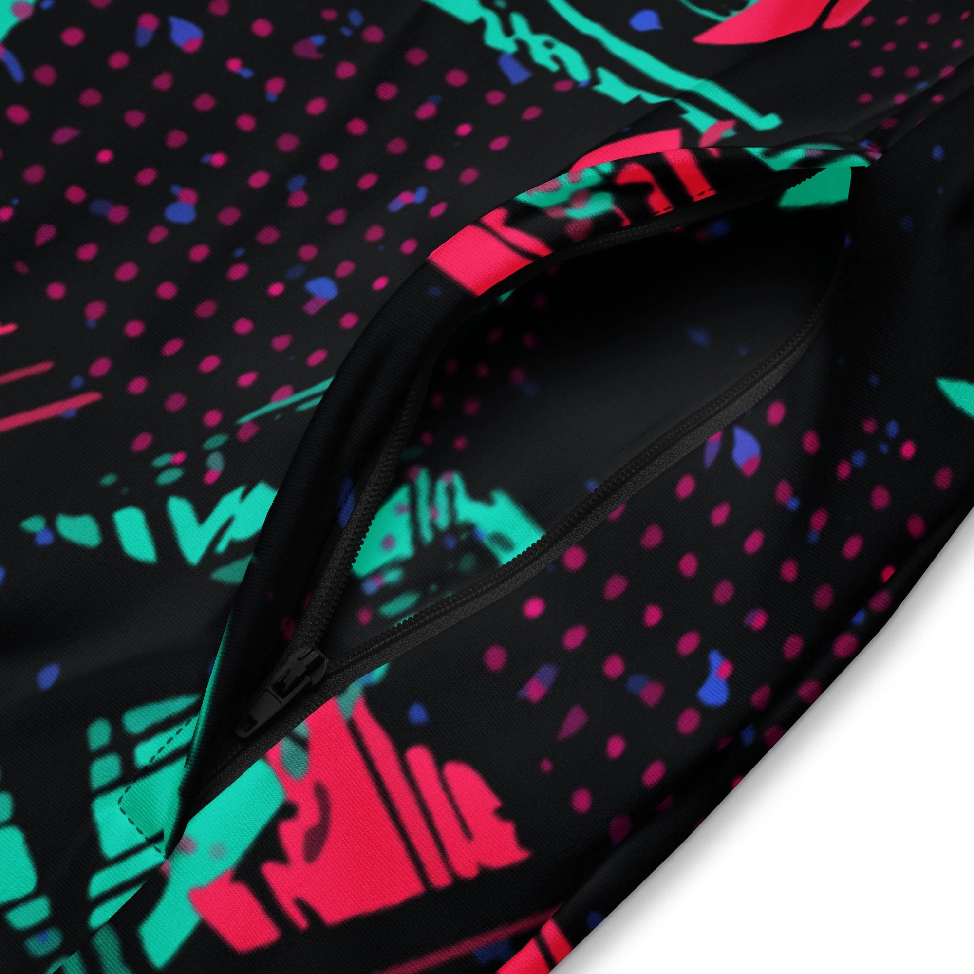 Neon Shatter CAMO Unisex Track Jacket - Image 12