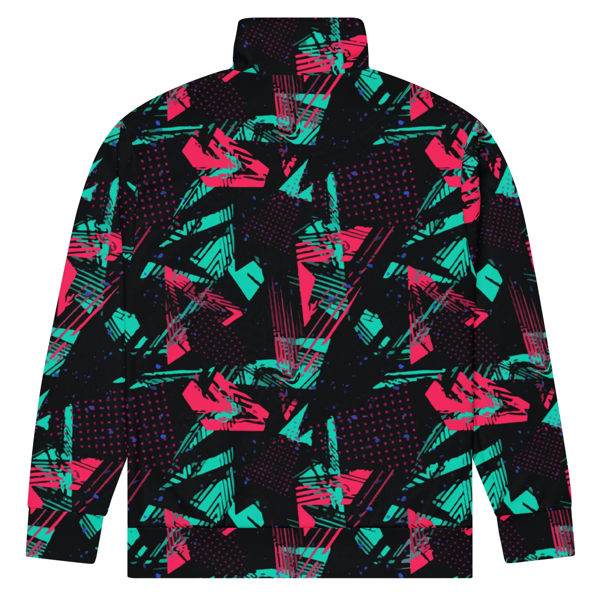 Neon Shatter CAMO Unisex Track Jacket - Image 5