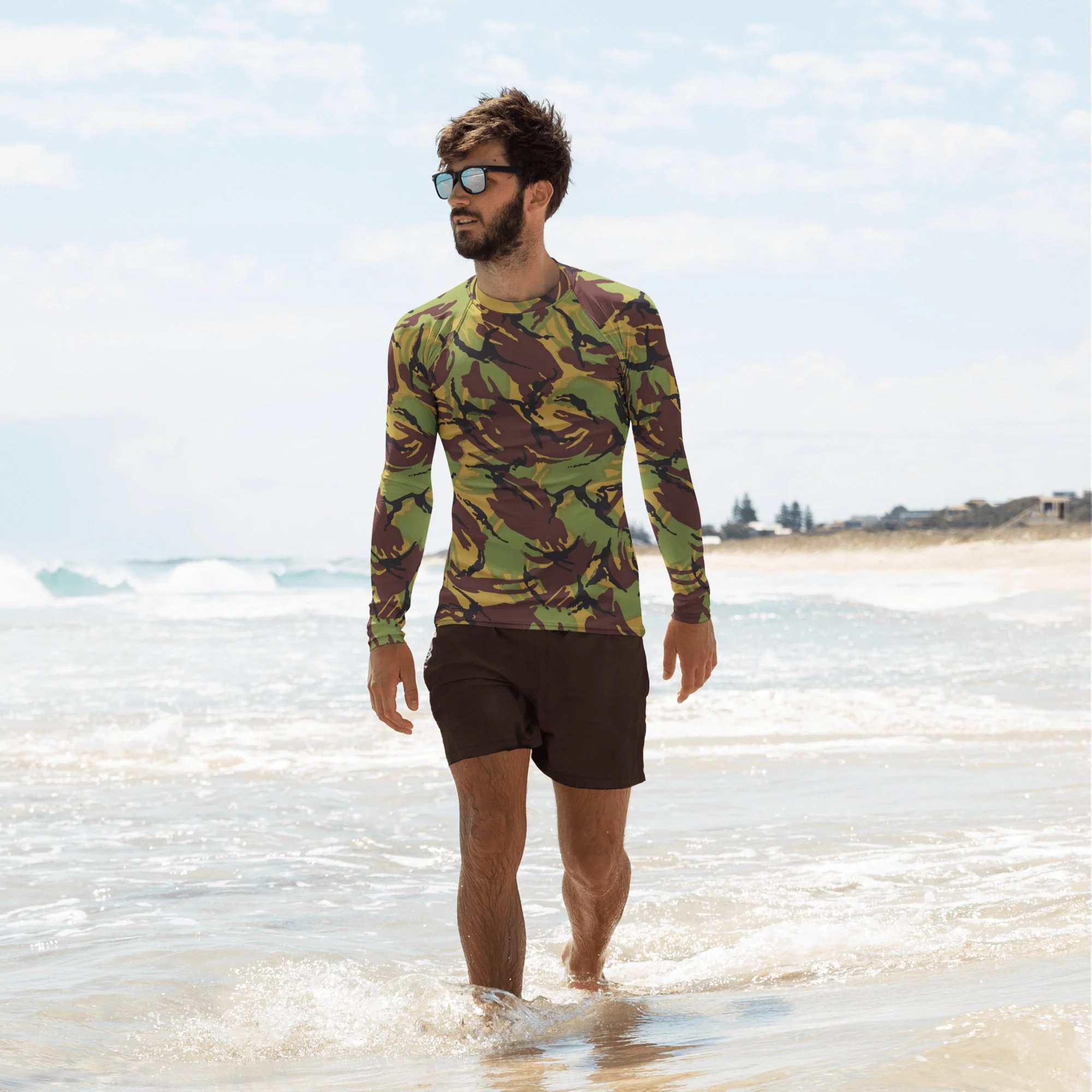 New Zealand DPM CAMO Mens Long-Sleeve Rash Guard