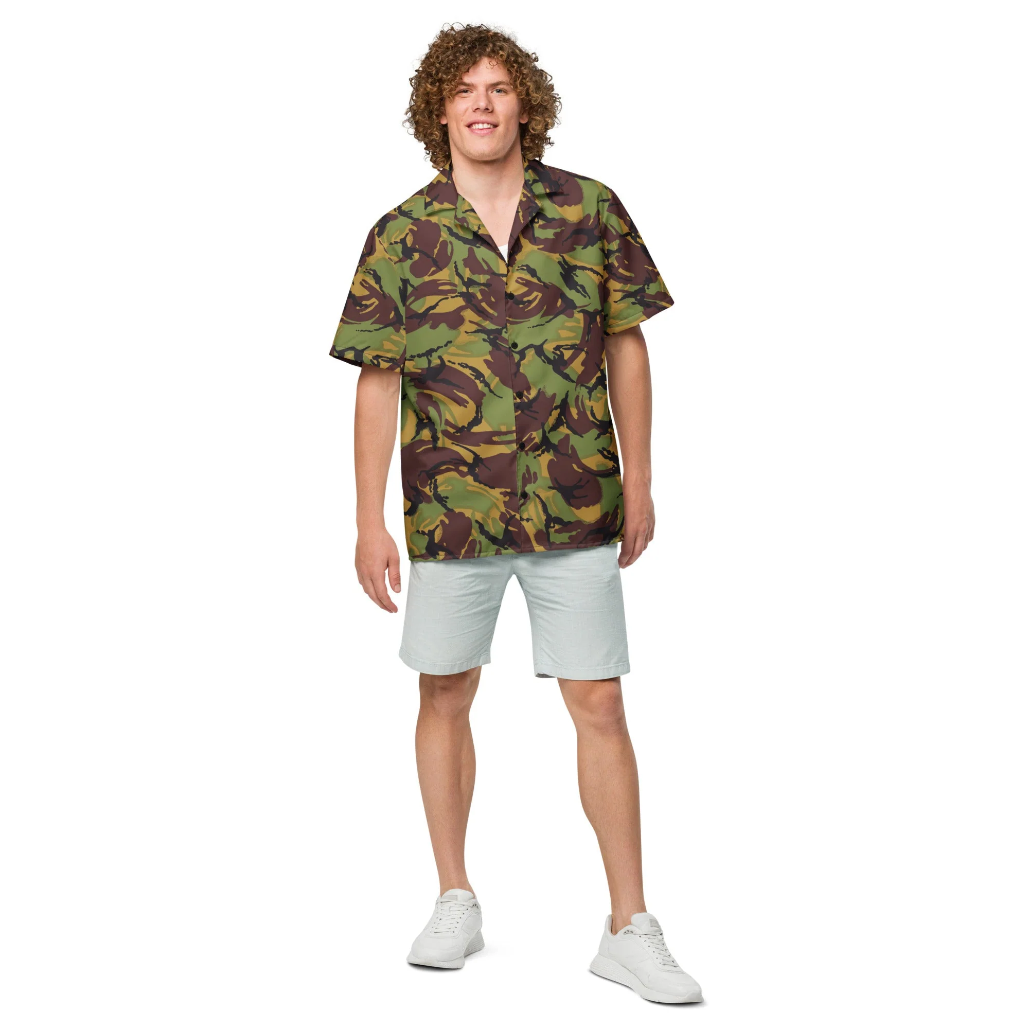 New Zealand DPM CAMO Unisex Short-Sleeve Button Shirt - Image 4