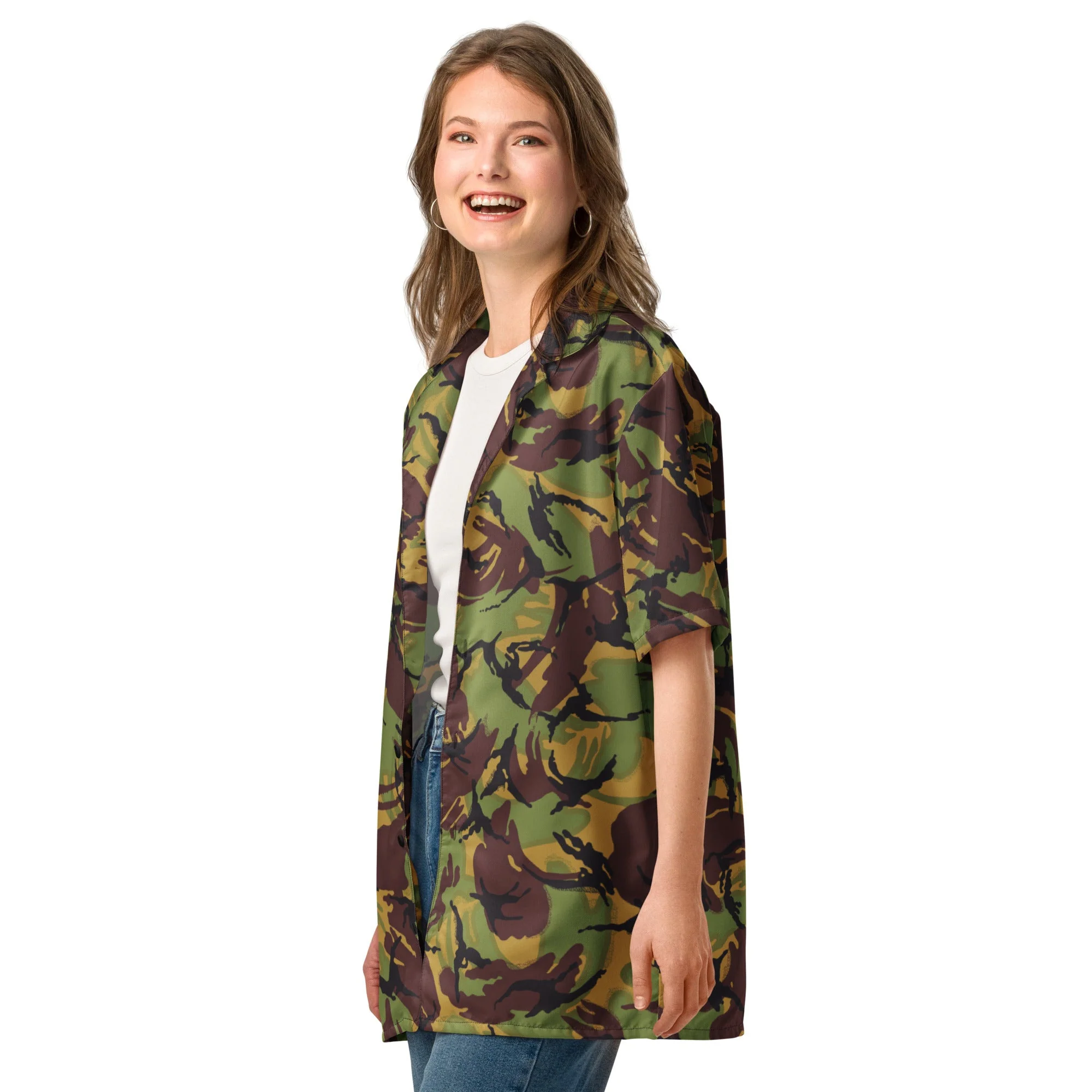 New Zealand DPM CAMO Unisex Short-Sleeve Button Shirt - Image 8