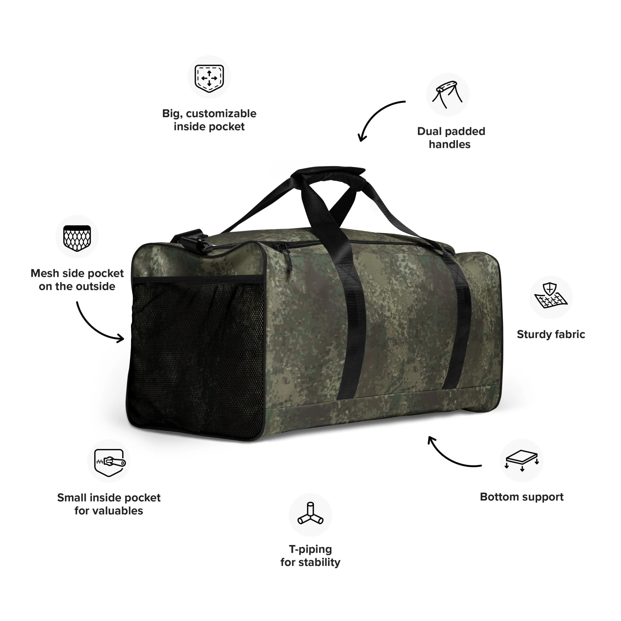 New Zealand Multi-Terrain CAMO Duffle Bag - Image 10