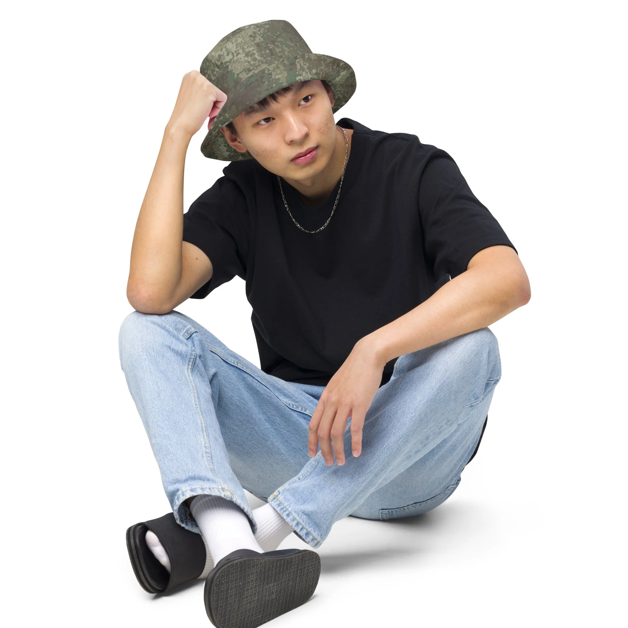 New Zealand Multi-Terrain CAMO Reversible Bucket Hat - Image 7