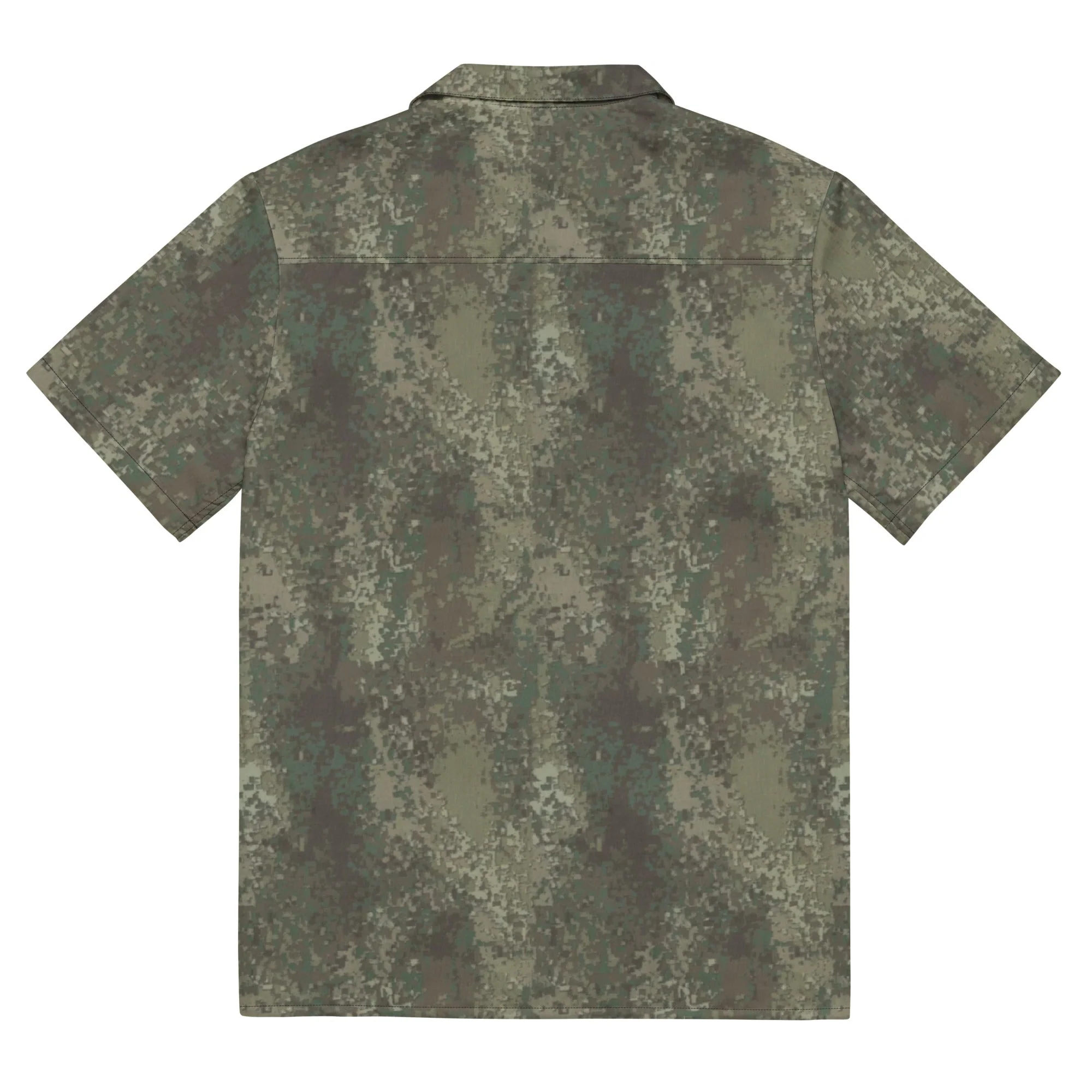 New Zealand Multi-Terrain CAMO Unisex Short-Sleeve Button Shirt - Image 5