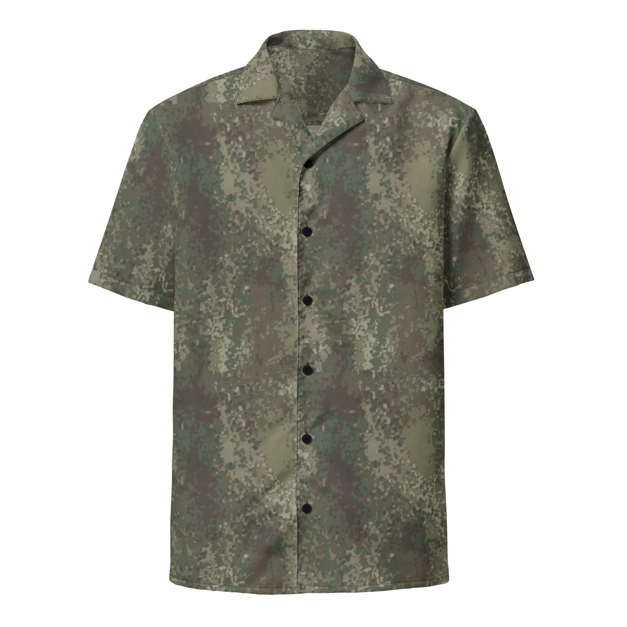 New Zealand Multi-Terrain CAMO Unisex Short-Sleeve Button Shirt - Image 6