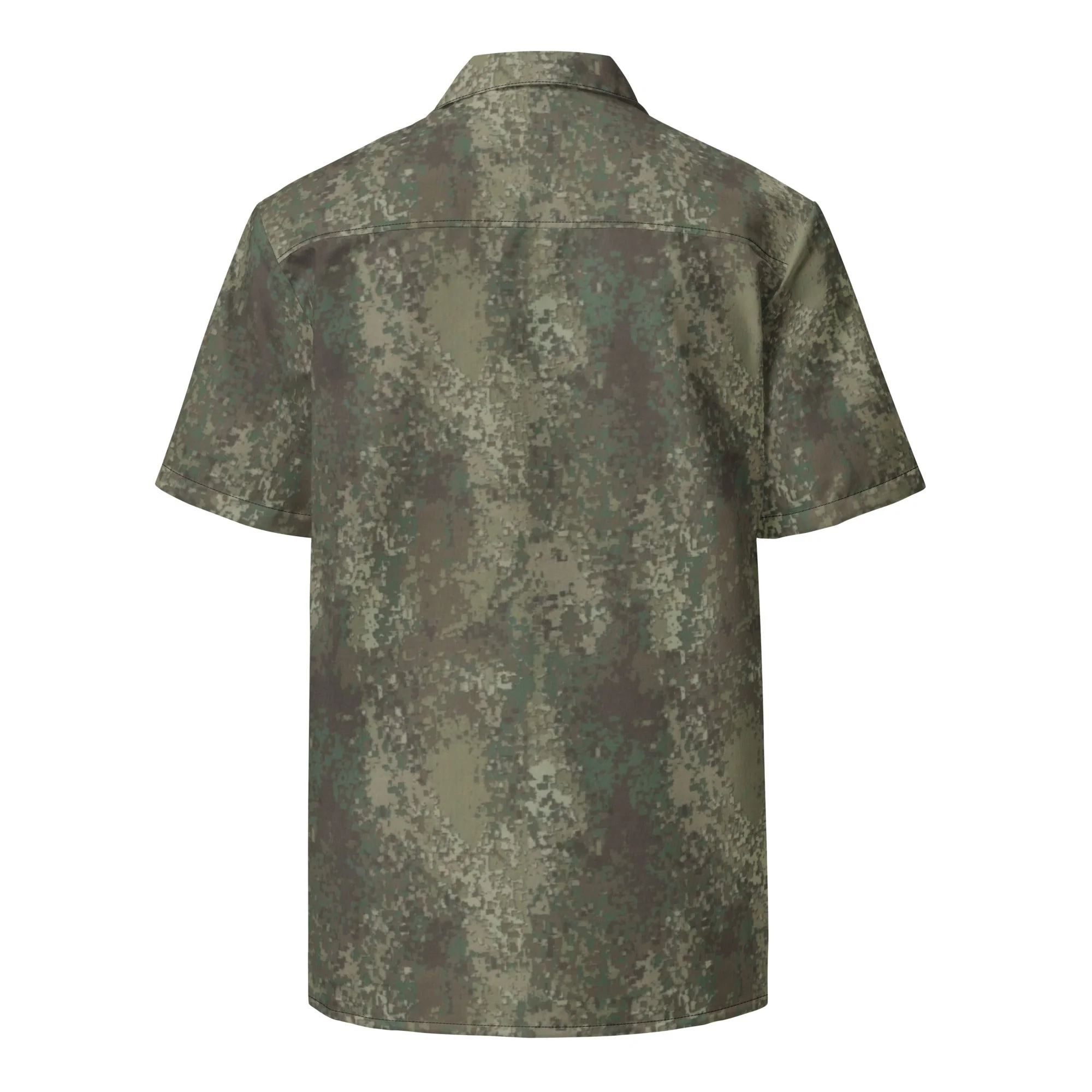 New Zealand Multi-Terrain CAMO Unisex Short-Sleeve Button Shirt - Image 7