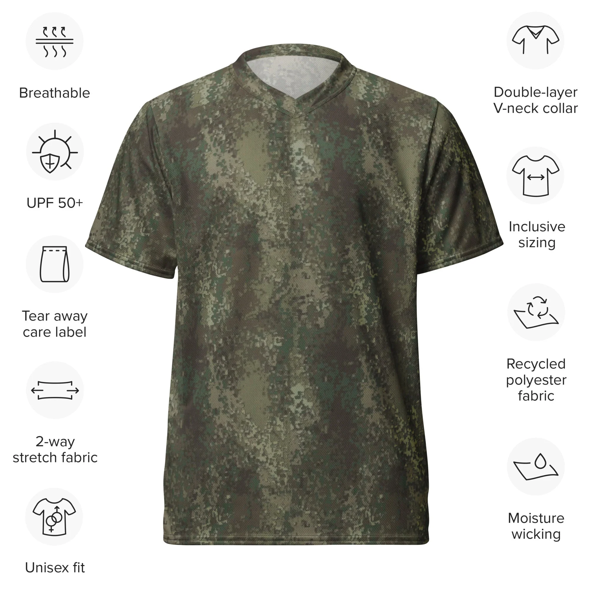 New Zealand Multi-Terrain CAMO Unisex Sports Jersey - Image 10