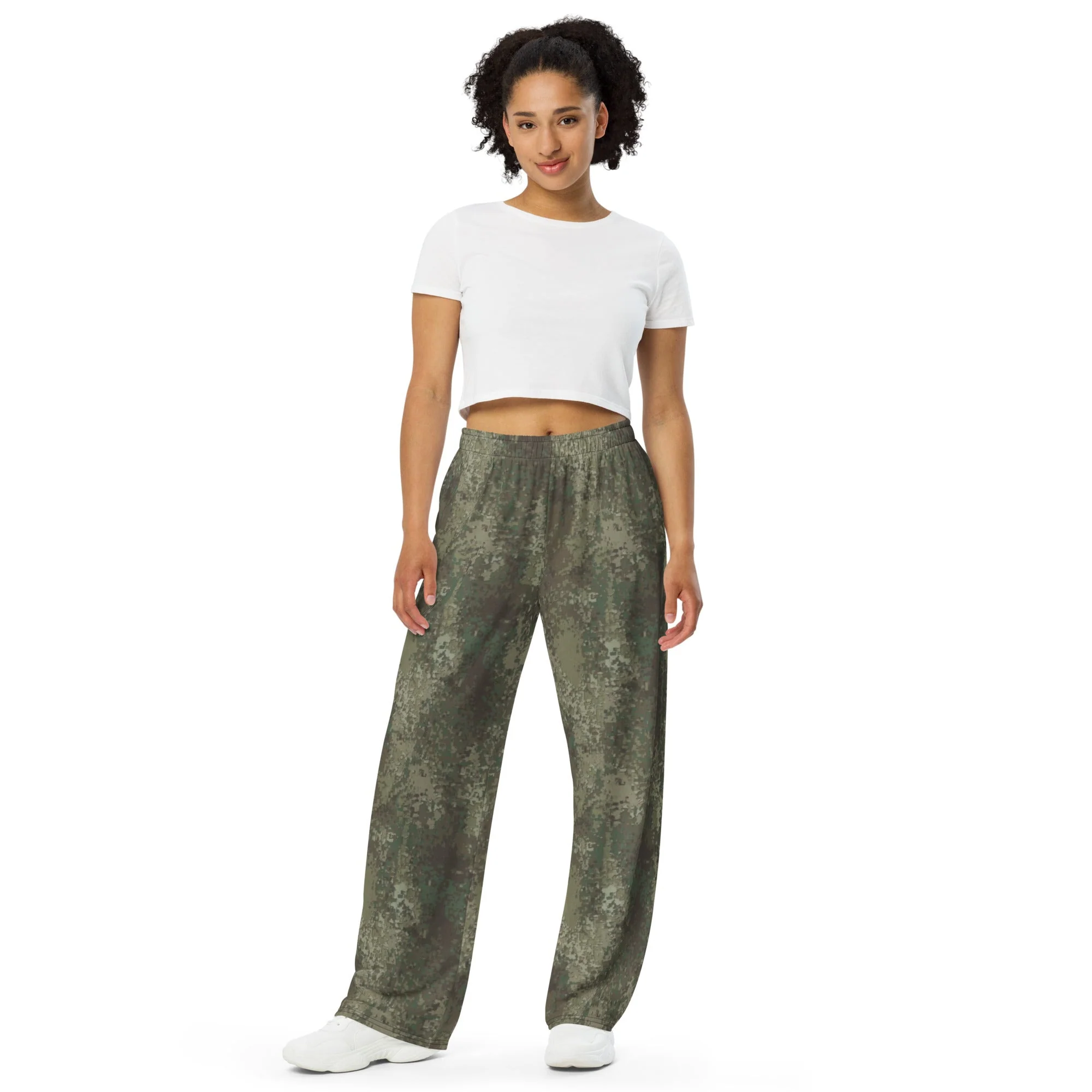 New Zealand Multi-Terrain CAMO Unisex Wide-Leg Leisure Pants - Image 6