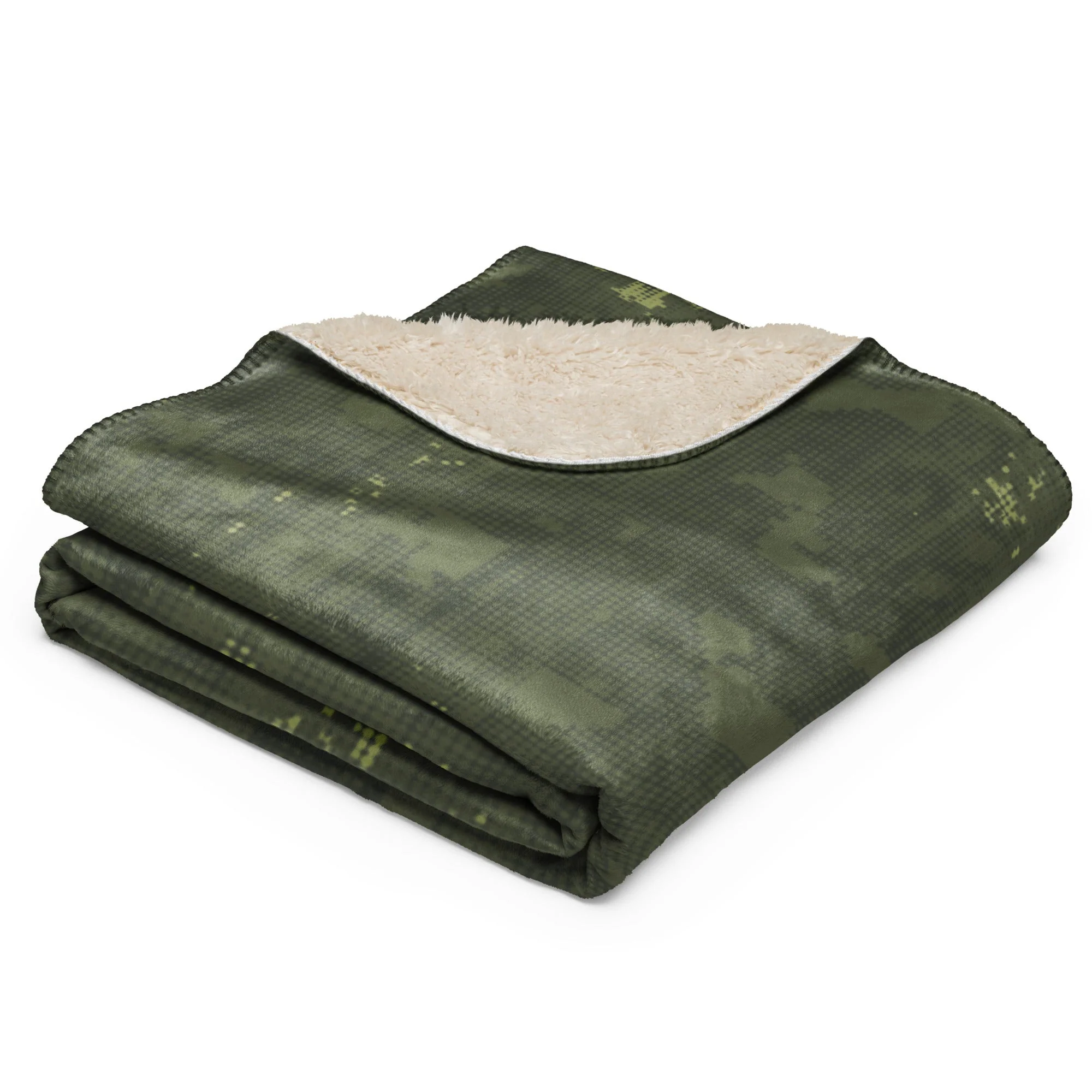 Night Desert Honeycomb CAMO Sherpa Blanket - Image 4