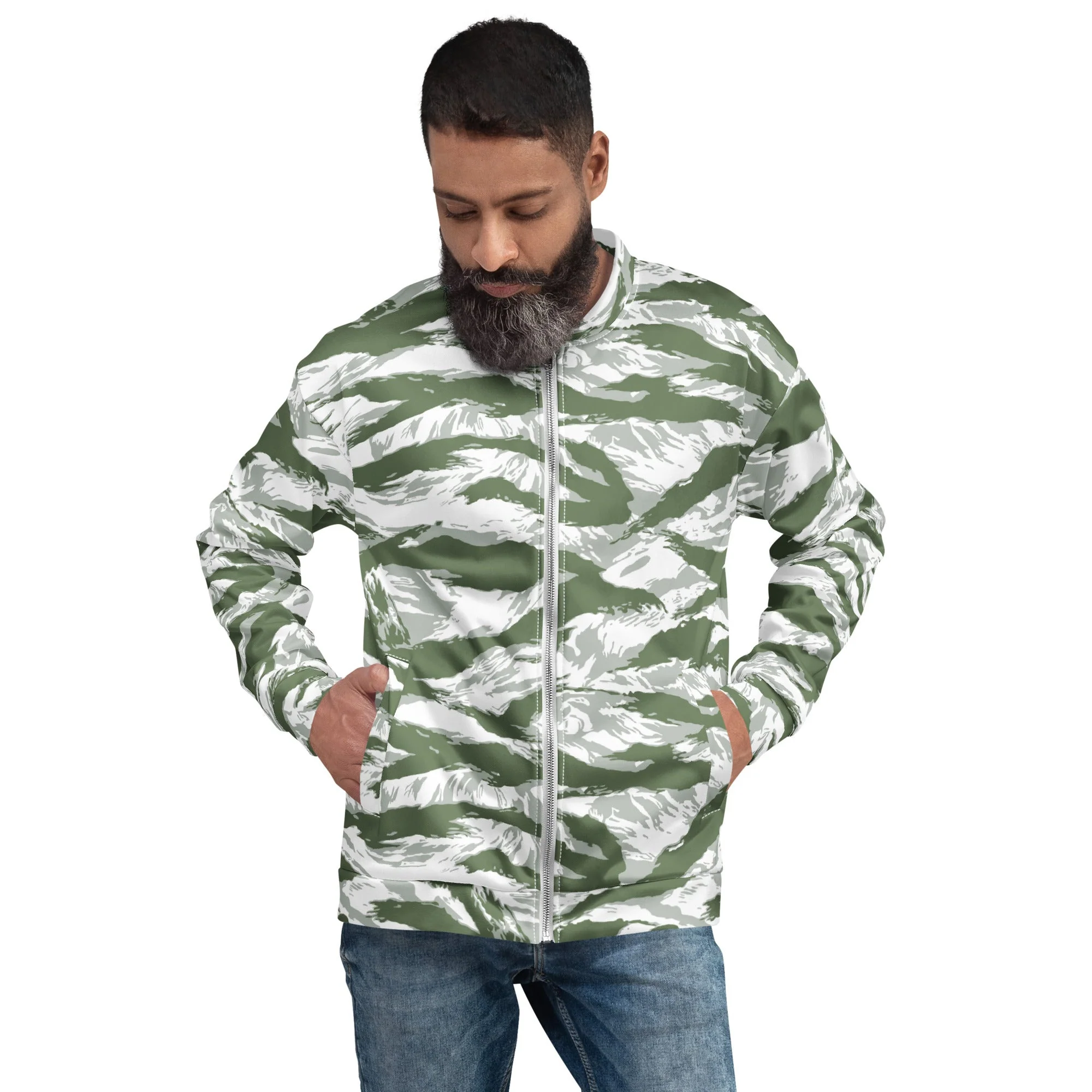 American Tiger Stripe Arctic Noorvik CAMO Unisex Bomber Jacket