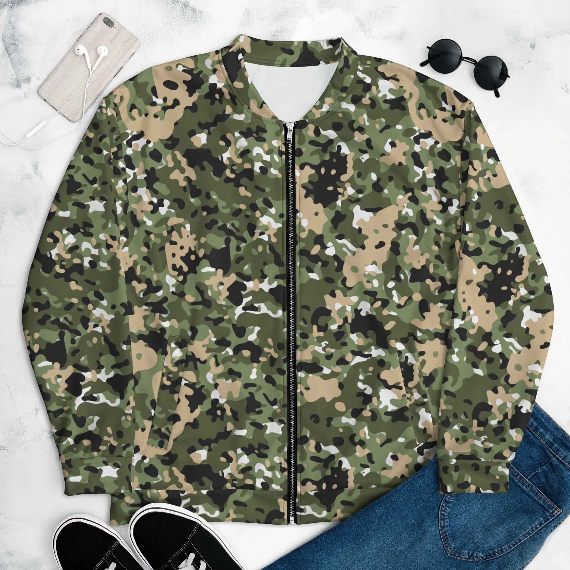 Nordic Combat Uniform CAMO Unisex Bomber Jacket - Image 3