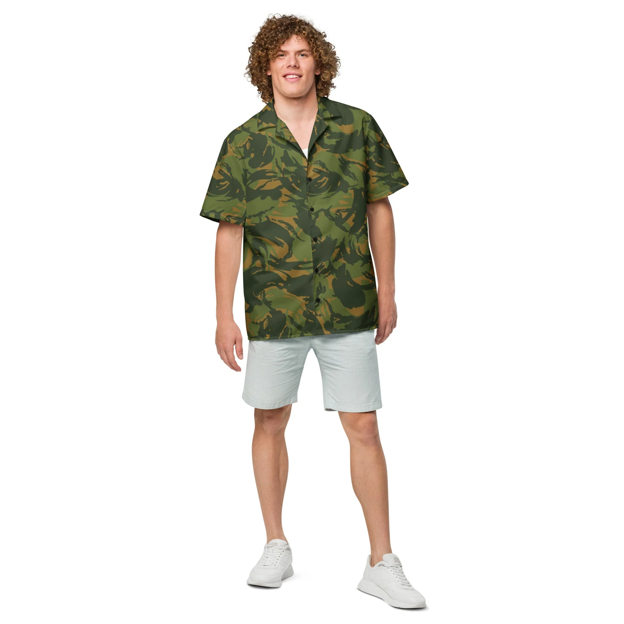 Norwegian DPM CAMO Unisex Short-Sleeve Button Shirt - Image 4
