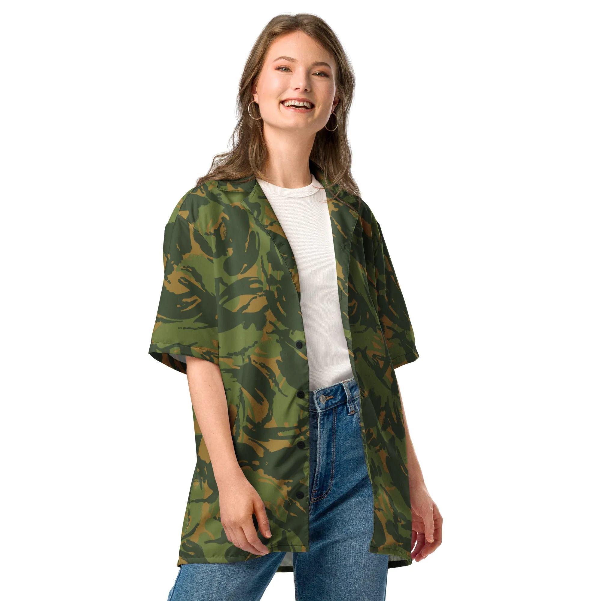 Norwegian DPM CAMO Unisex Short-Sleeve Button Shirt - Image 6