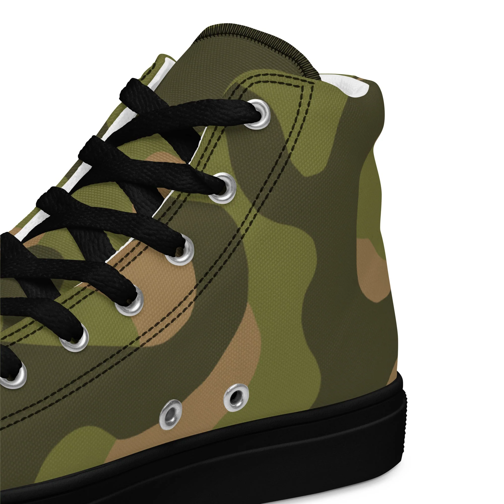 Norwegian M98 CAMO Mens High-Top Canvas Shoes - Image 4