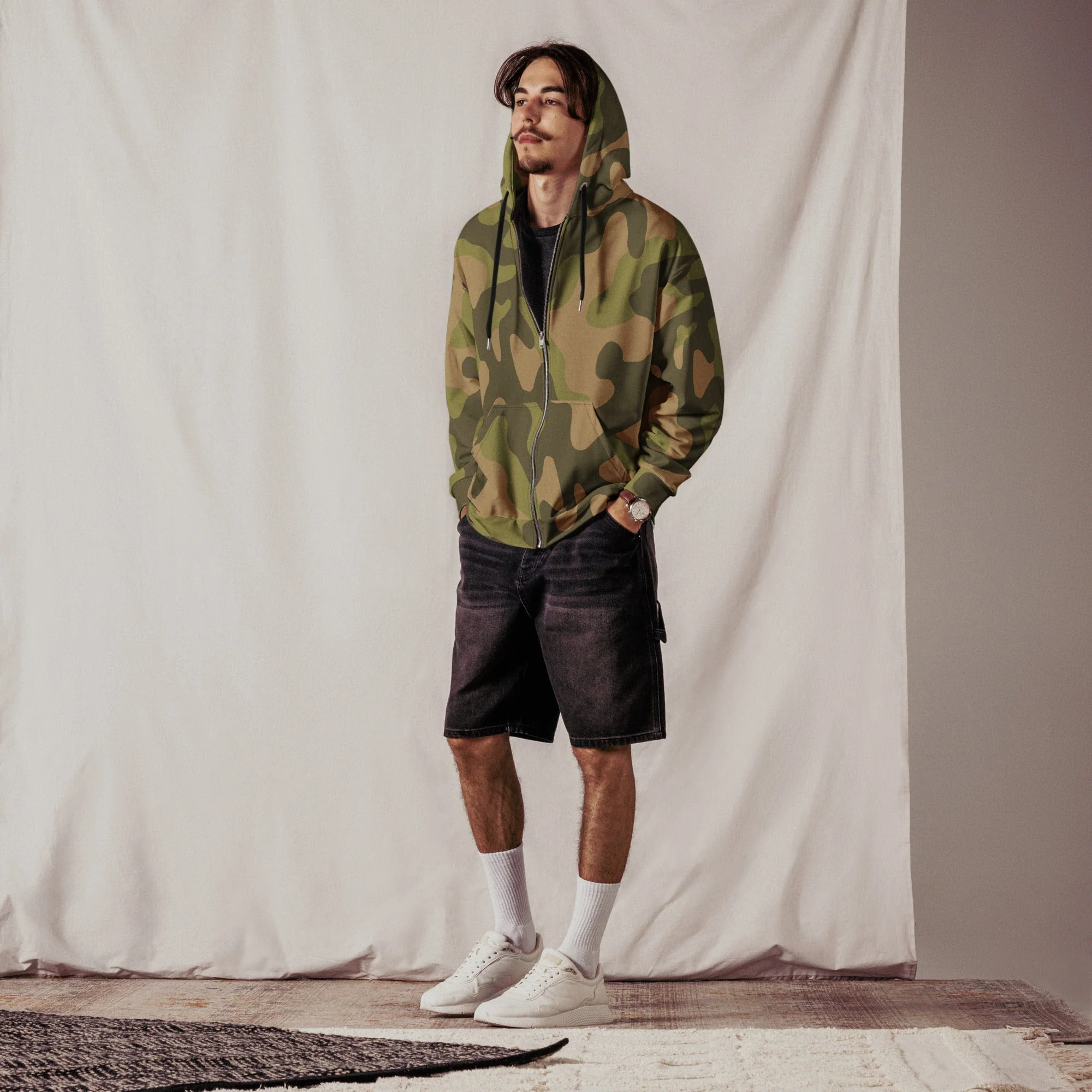 Norwegian M98 CAMO Unisex Zip Hoodie - Image 5
