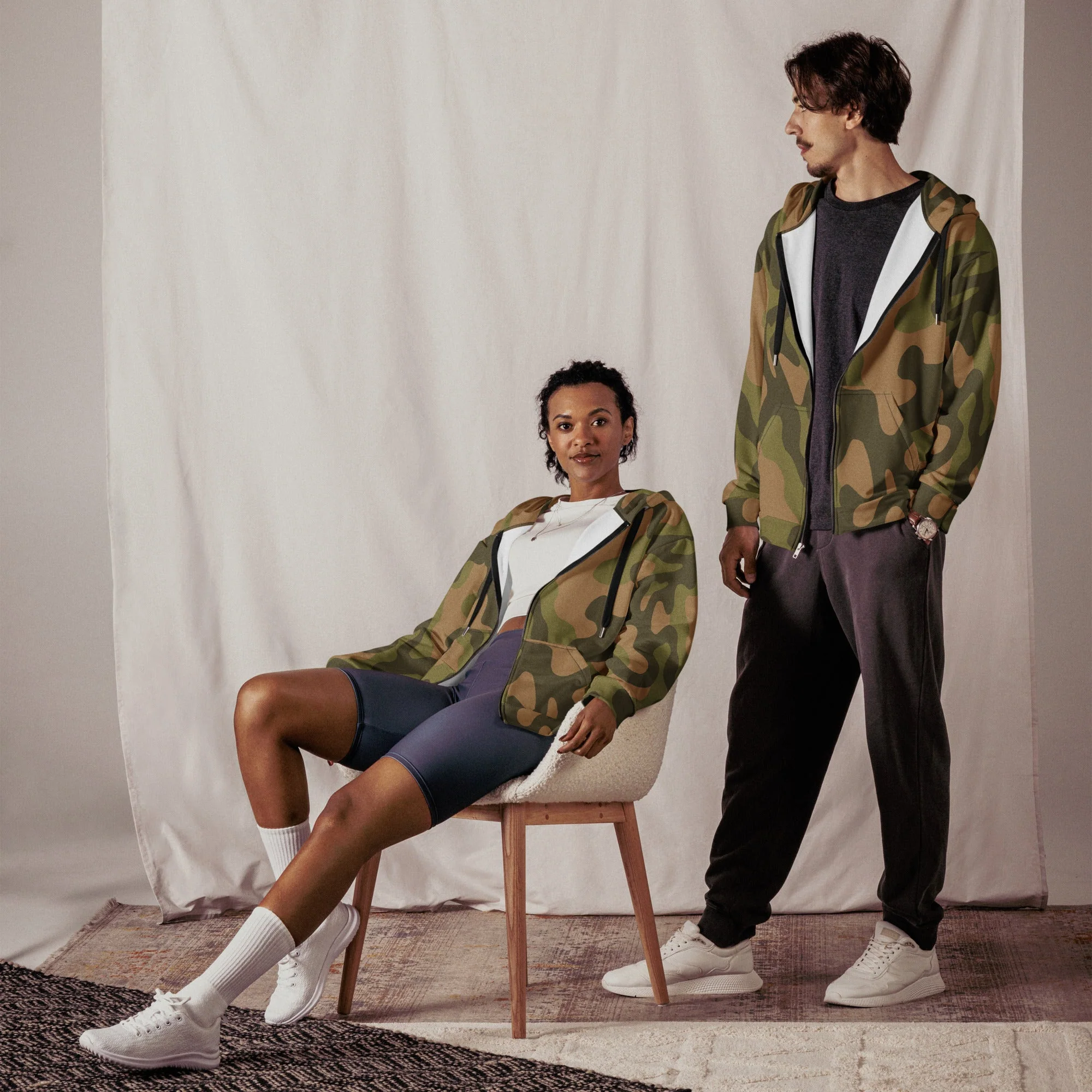 Norwegian M98 CAMO Unisex Zip Hoodie - Image 6