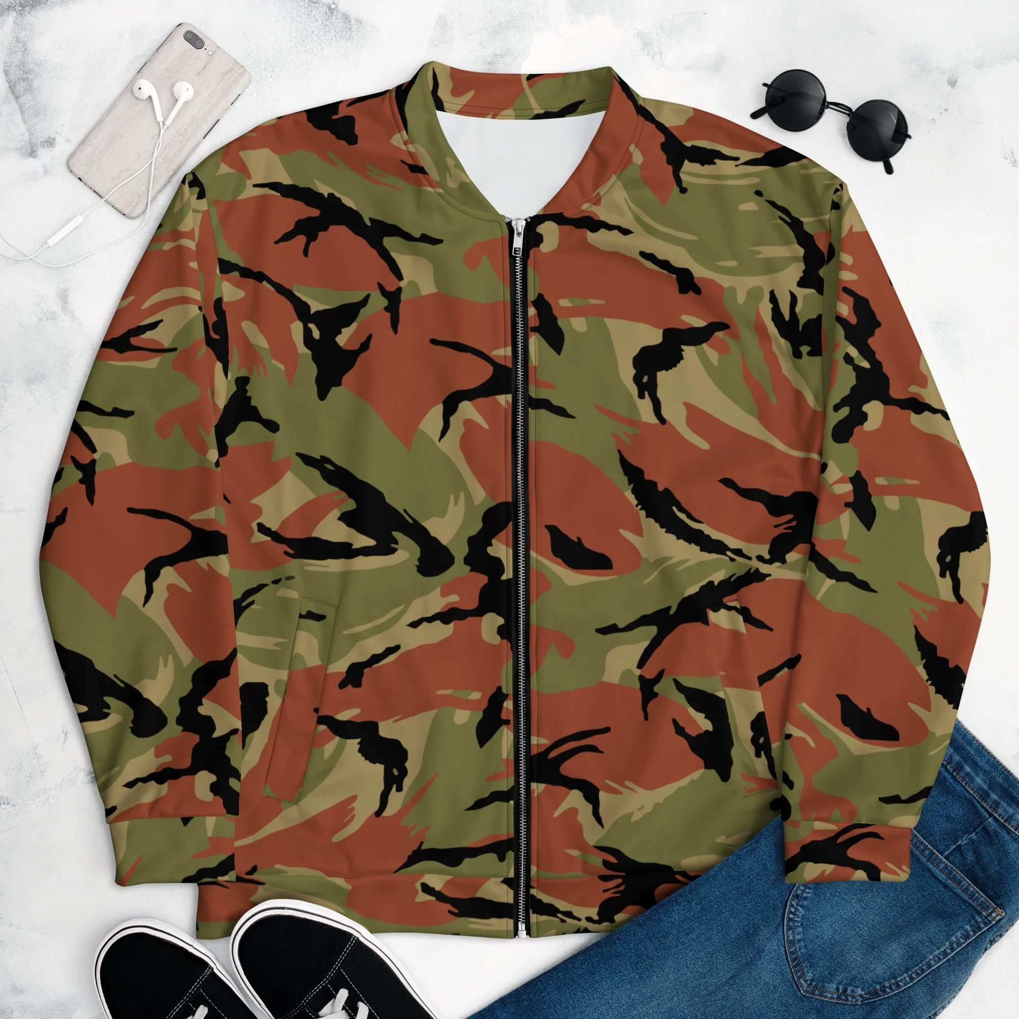 Omani DPM Royal Army CAMO Unisex Bomber Jacket - Image 3