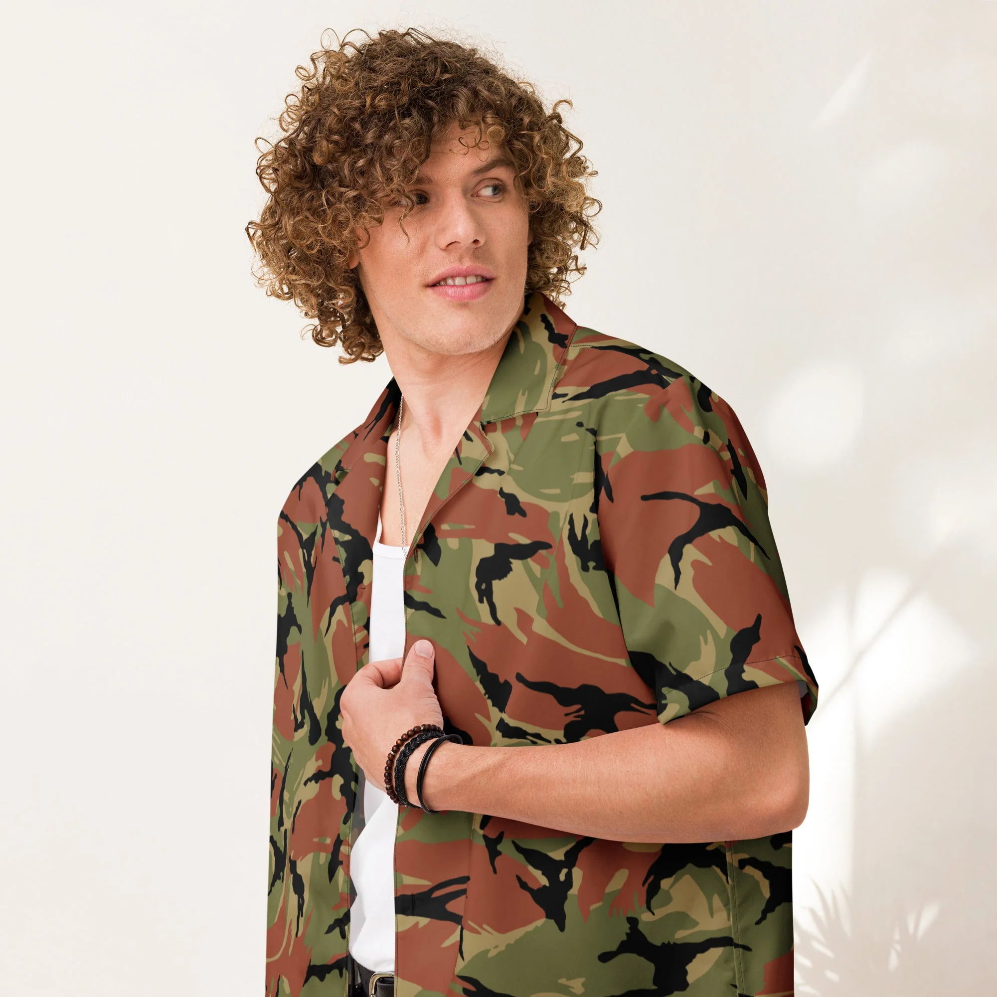 Omani DPM Royal Army CAMO Unisex Short-Sleeve Button Shirt