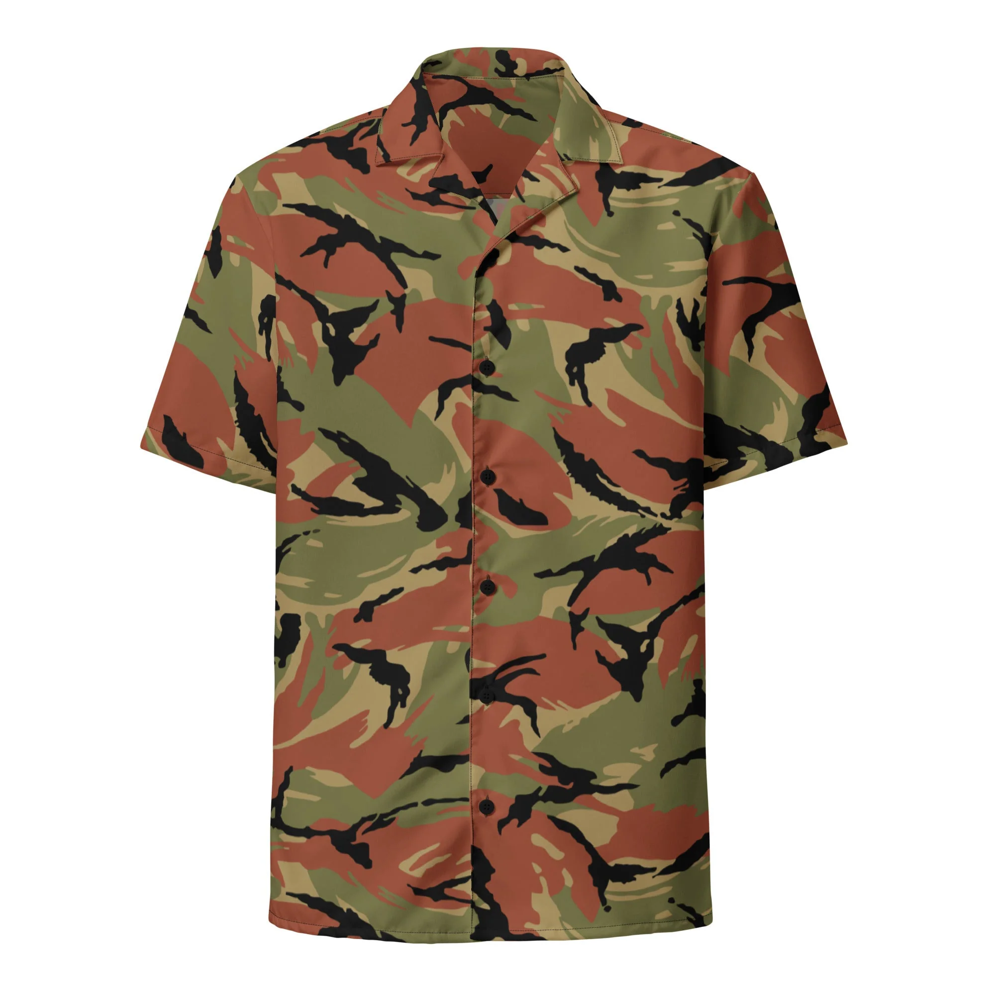 Omani DPM Royal Army CAMO Unisex Short-Sleeve Button Shirt - Image 11