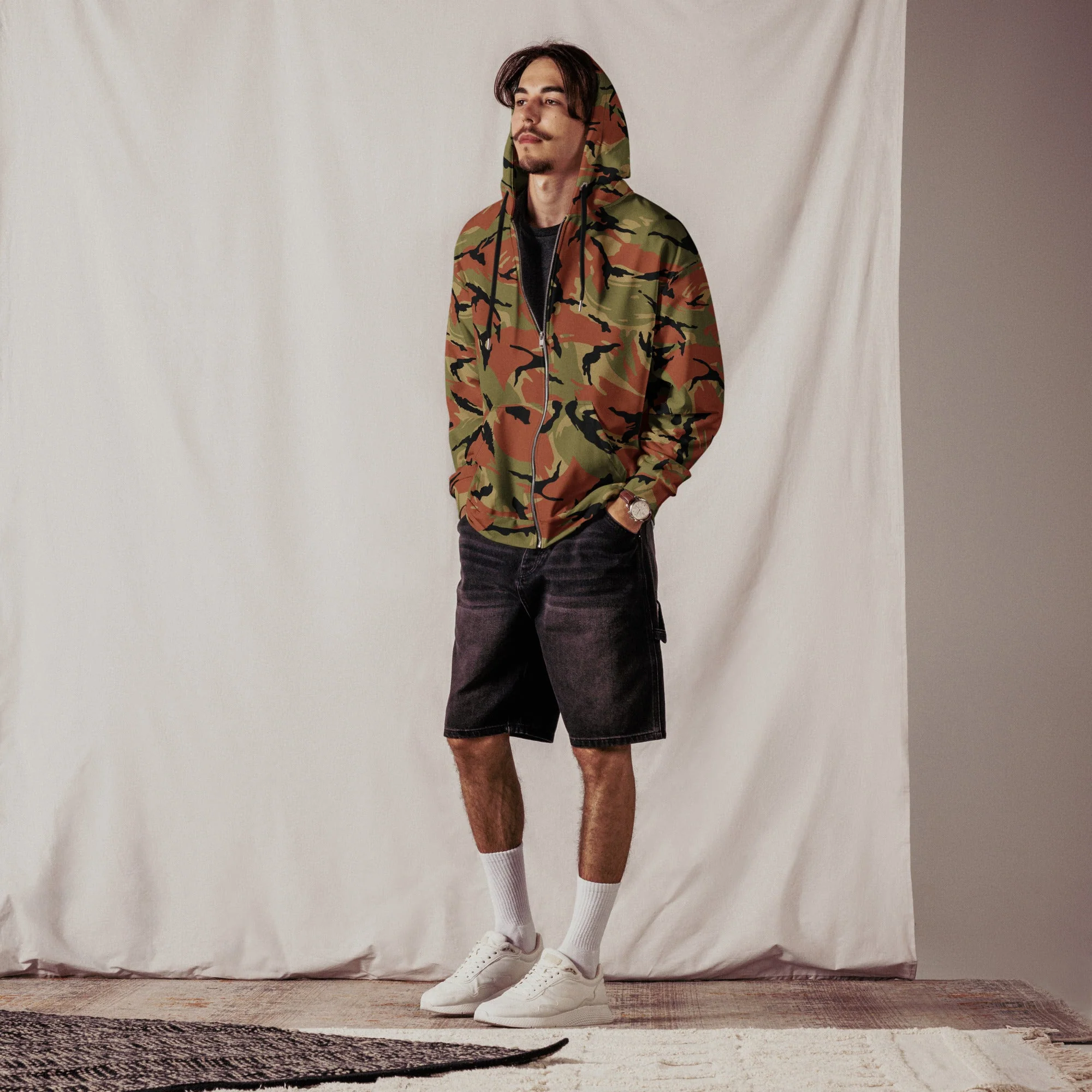 Omani DPM Royal Army CAMO Unisex Zip Hoodie - Image 5